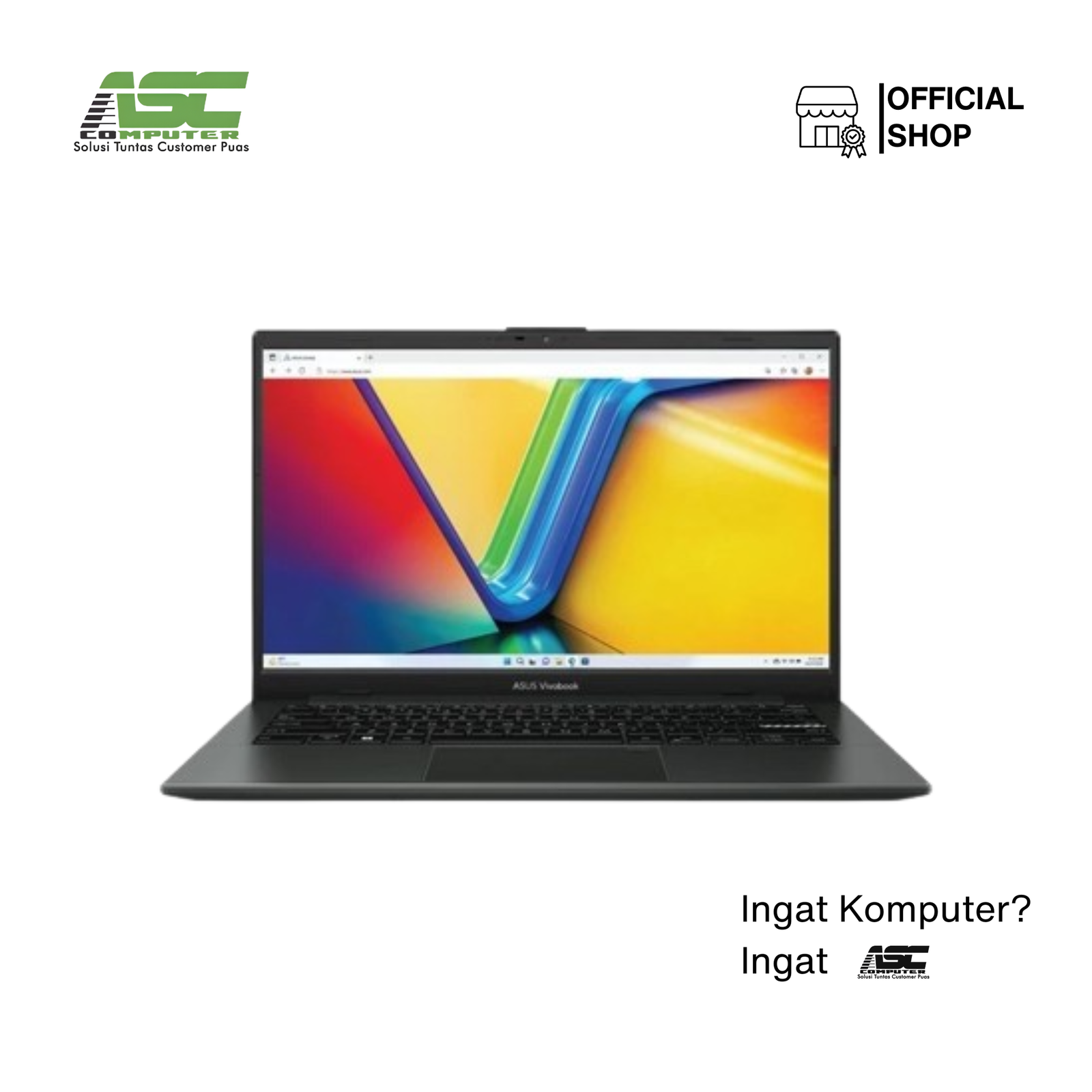 ASUS Vivobook Go 14 E1404FA-FHD3851M AMD Ryzen 3 7320U 8GB 512GB SSD 14.0 inch Full HD IPS Win11 + OHS 2024 Mixed Black
