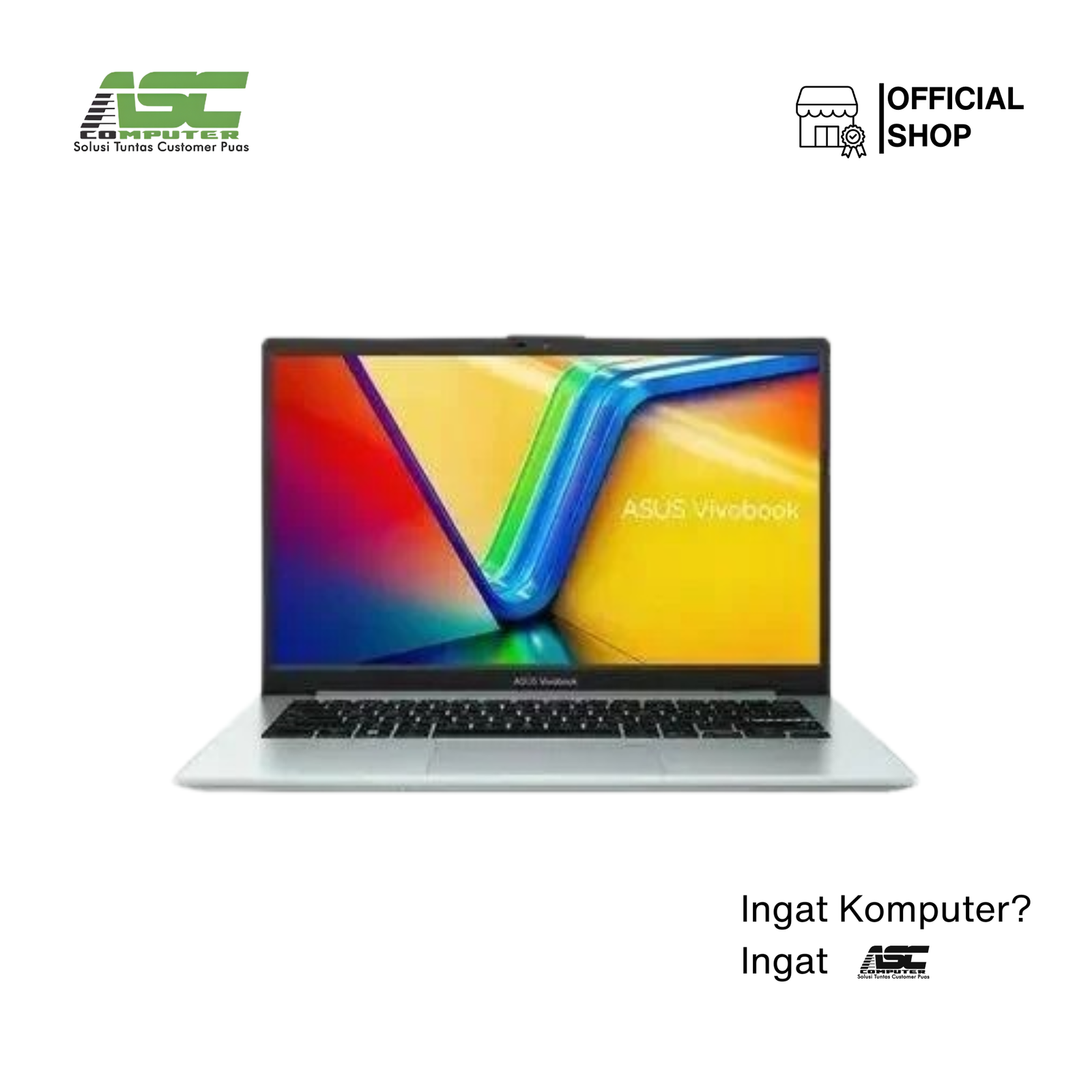 ASUS Vivobook Go 14 E1404FA-VIPS3852M AMD Ryzen 3 7320U 8GB 512GB SSD 14.0 inch Full HD IPS Win11 + OHS 2024 Green Grey