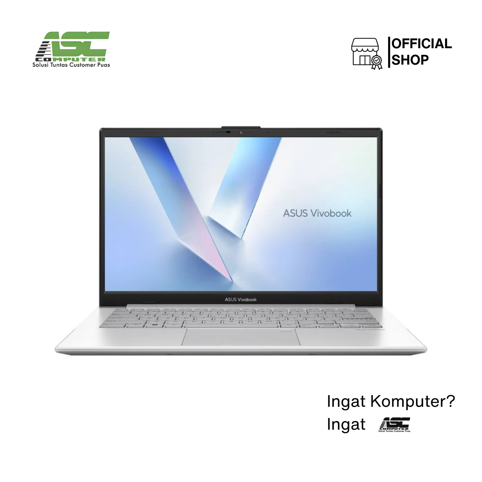 ASUS Vivobook Go 14 E1404FA-VIPS3853M AMD Ryzen 3 7320U 8GB 512GB SSD 14.0 inch Full HD IPS Win11 + OHS 2024 Cool Silver