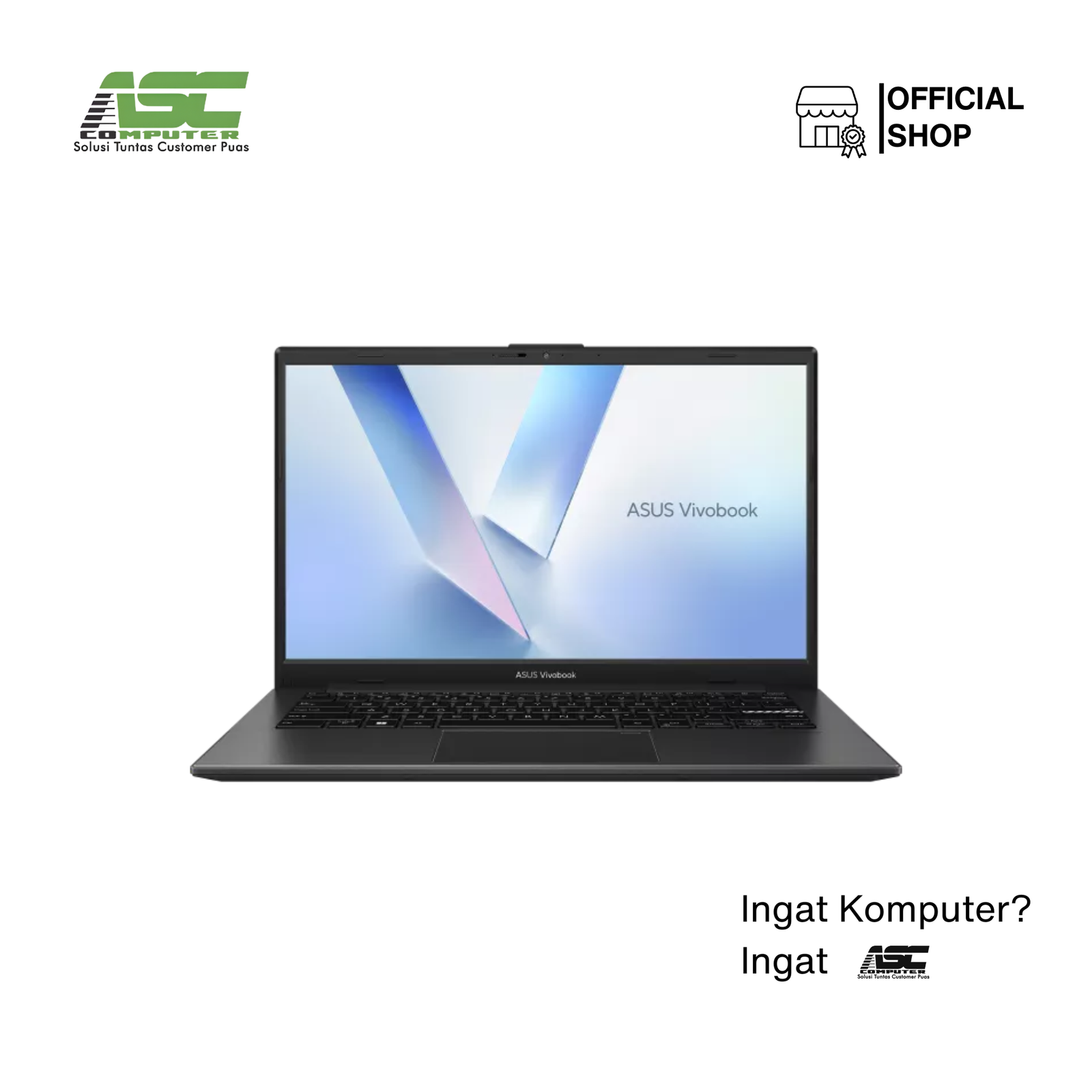 ASUS Vivobook Go 14 E1404FA-VIPS5851M AMD Ryzen 5 7520U 8GB 512GB SSD 14.0 inch Full HD IPS Win11 + OHS 2024 Mixed Black