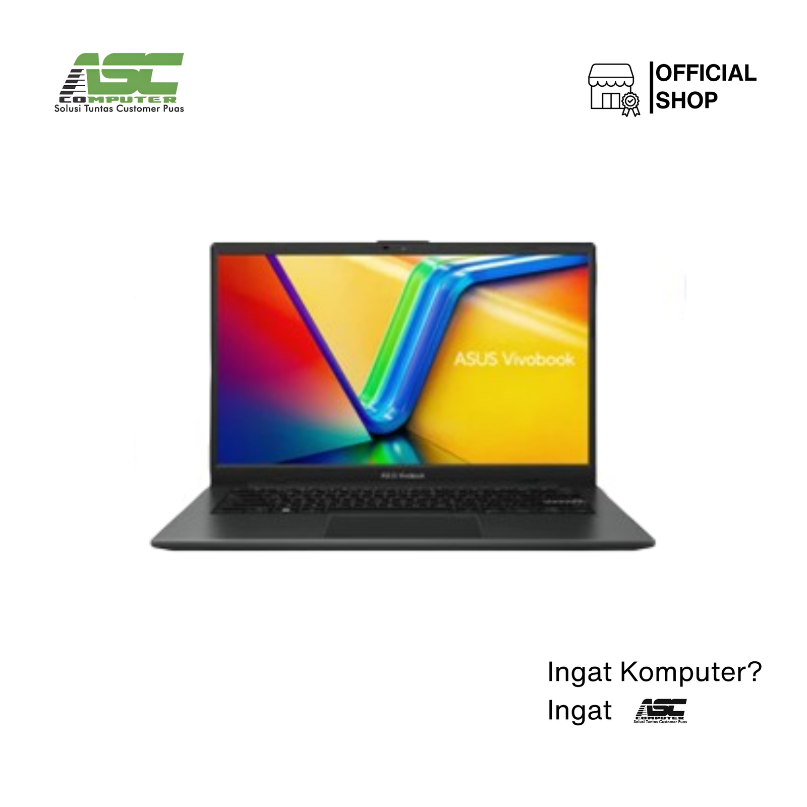 ASUS Vivobook Go 14 E1404FA-VIPS5151M AMD Ryzen 5 7520U 16GB 512GB SSD 14.0 inch Full HD IPS Win11 + OHS 2024 Mixed Black