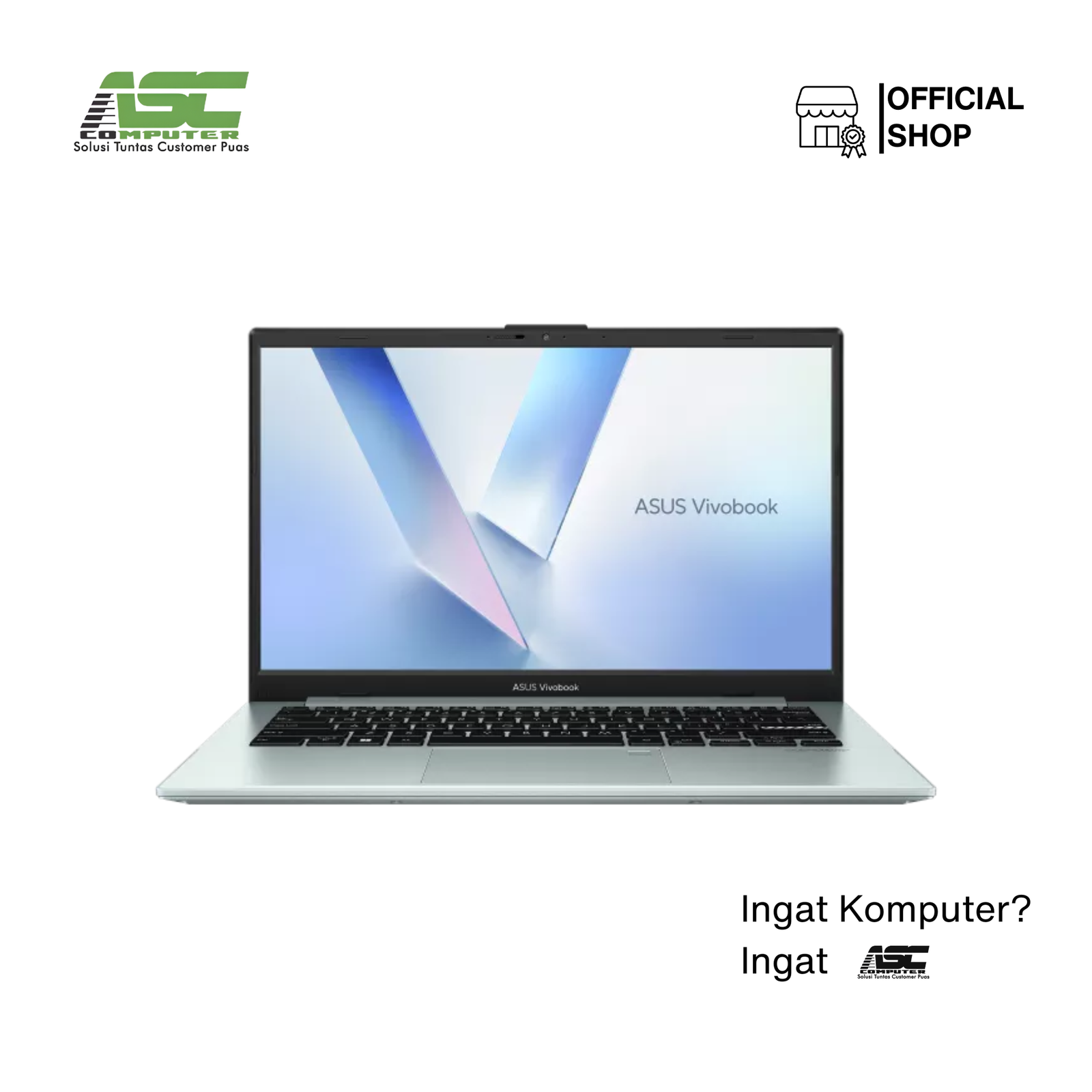 ASUS Vivobook Go 15 E1504FA-VIPS5152M AMD Ryzen 5 7520U 16GB 512GB SSD 15.6 inch Full HD IPS Win11 + OHS 2024 Green Grey