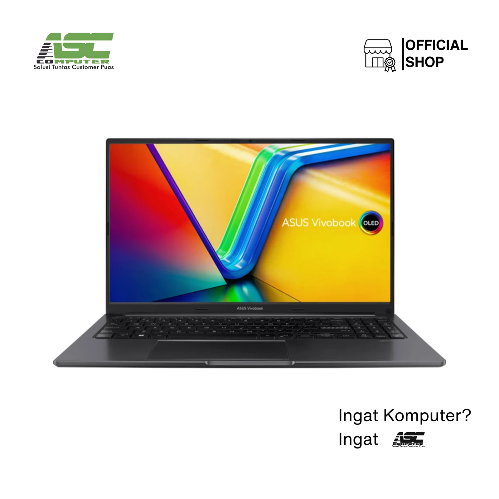 ASUS Vivobook 14 M1405YA-VIPS7151M AMD Ryzen 7 7730U 16GB 512GB SSD 14.0 inch WUXGA IPS Win11 + OHS 2024 Indie Black
