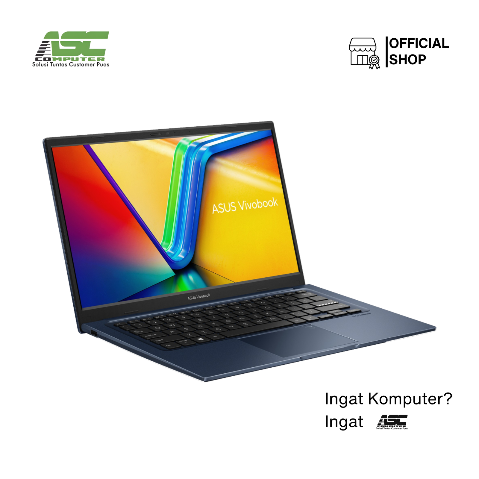 ASUS Vivobook 14 A1404VA-VIPS3821M Intel Core i3-1315U 8GB 256GB SSD 14.0 inch Full HD IPS Win11 + OHS 2024 Quiet Blue