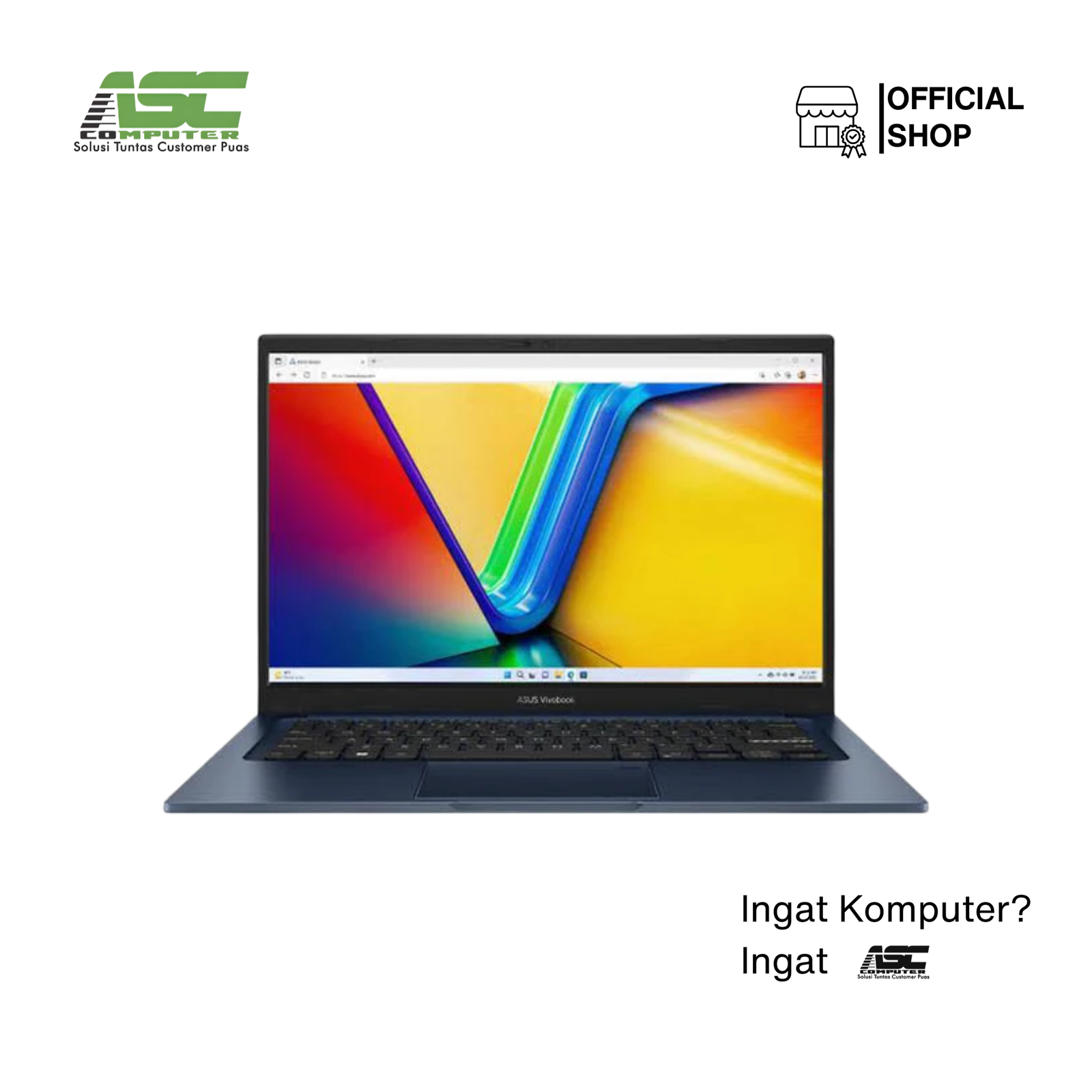 ASUS Vivobook 14 A1404VAP-VIPS5851M Intel Core 5-120U 8GB 512GB SSD 14.0 inch Full HD IPS Win11 + OHS 2024 Quiet Blue