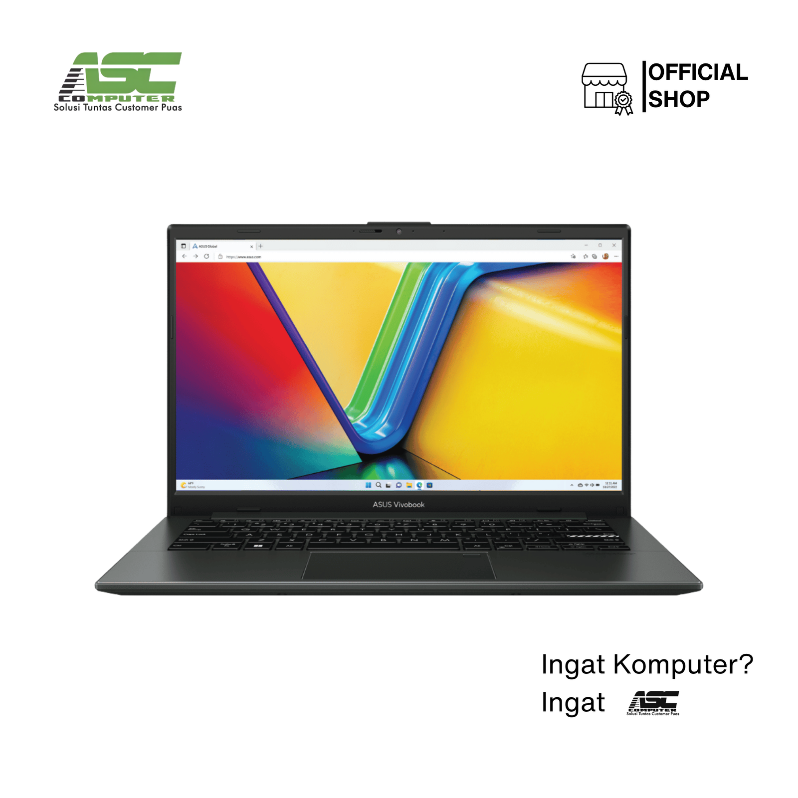 ASUS Vivobook 14X A1405VA-VIPS5151M Intel Core i5-13420H 16GB 512GB SSD 14.0 inch 2K WUXGA IPS Win11 + OHS 2024 Indie Black