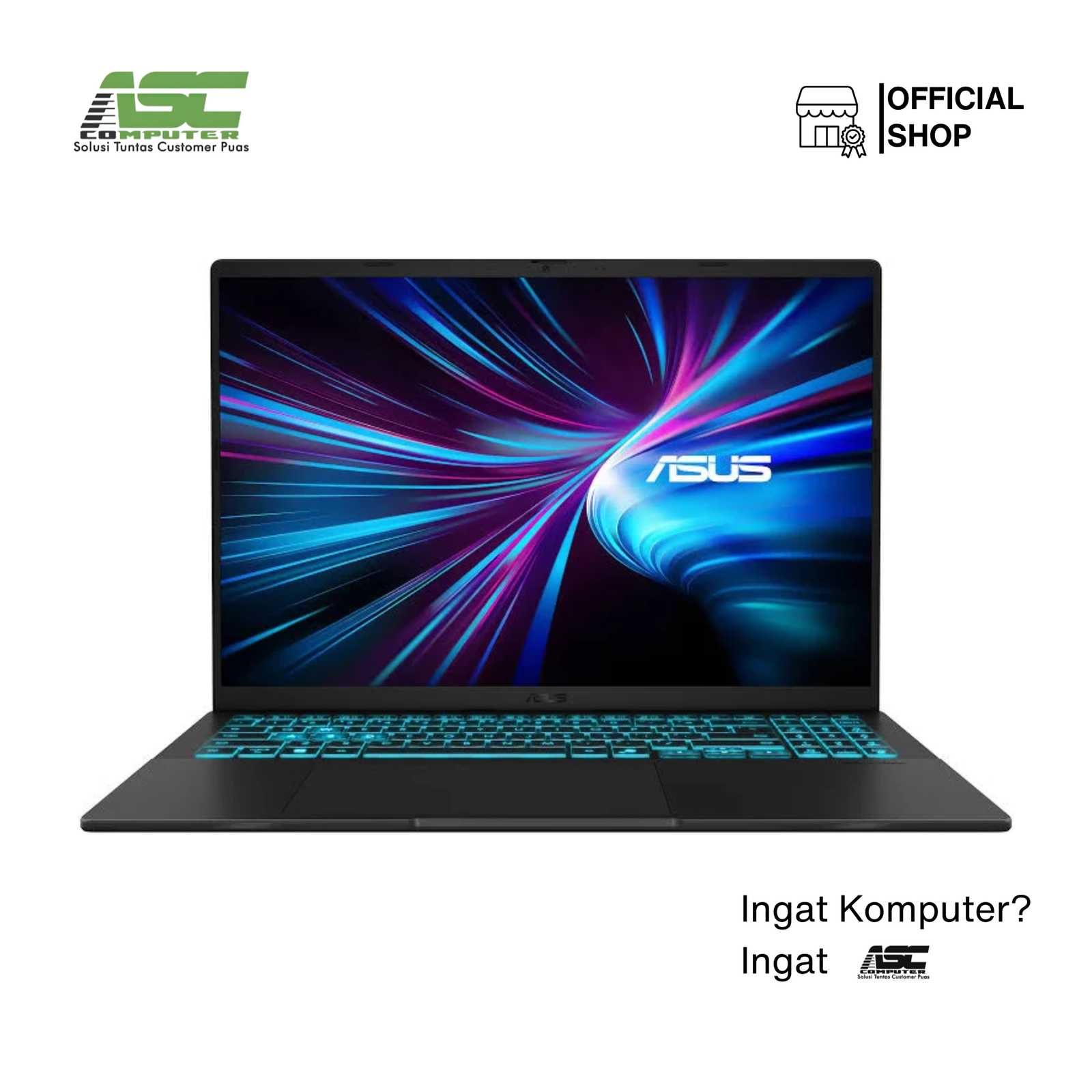 ASUS Gaming V16 V3607VU-I745B7T-HM Intel Core 7-240H 16GB 512GB SSD RTX4050 16.0 inch WUXGA 144Hz Win11 + OHS 2024 Matte Black