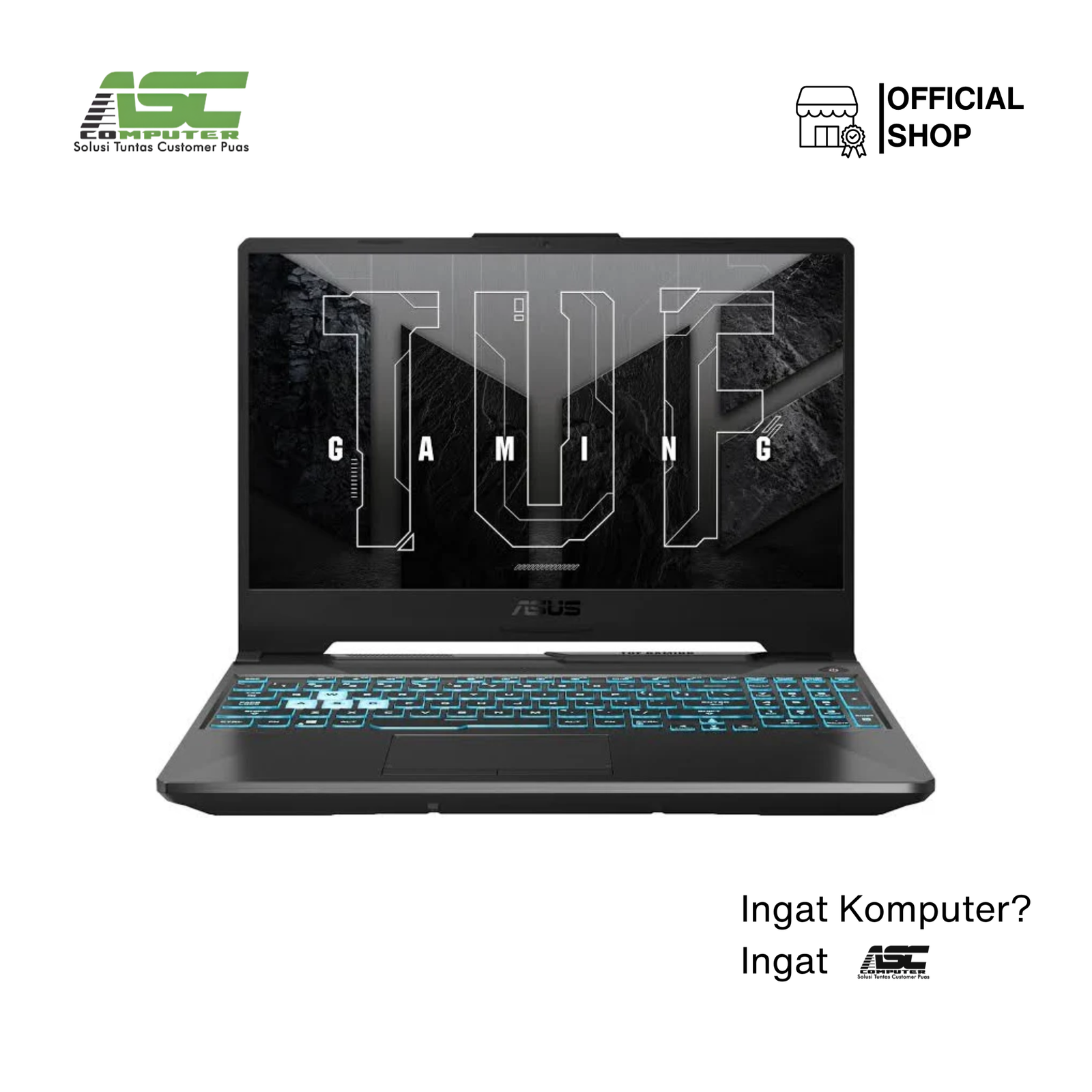 ASUS TUF Gaming A15 FA506NCQ-R735B1T-HM AMD Ryzen 7 170 8GB 512GB SSD RTX3050 4GB 15.6 inch FHD 144Hz Win11 + OHS 2024 Graphite Black