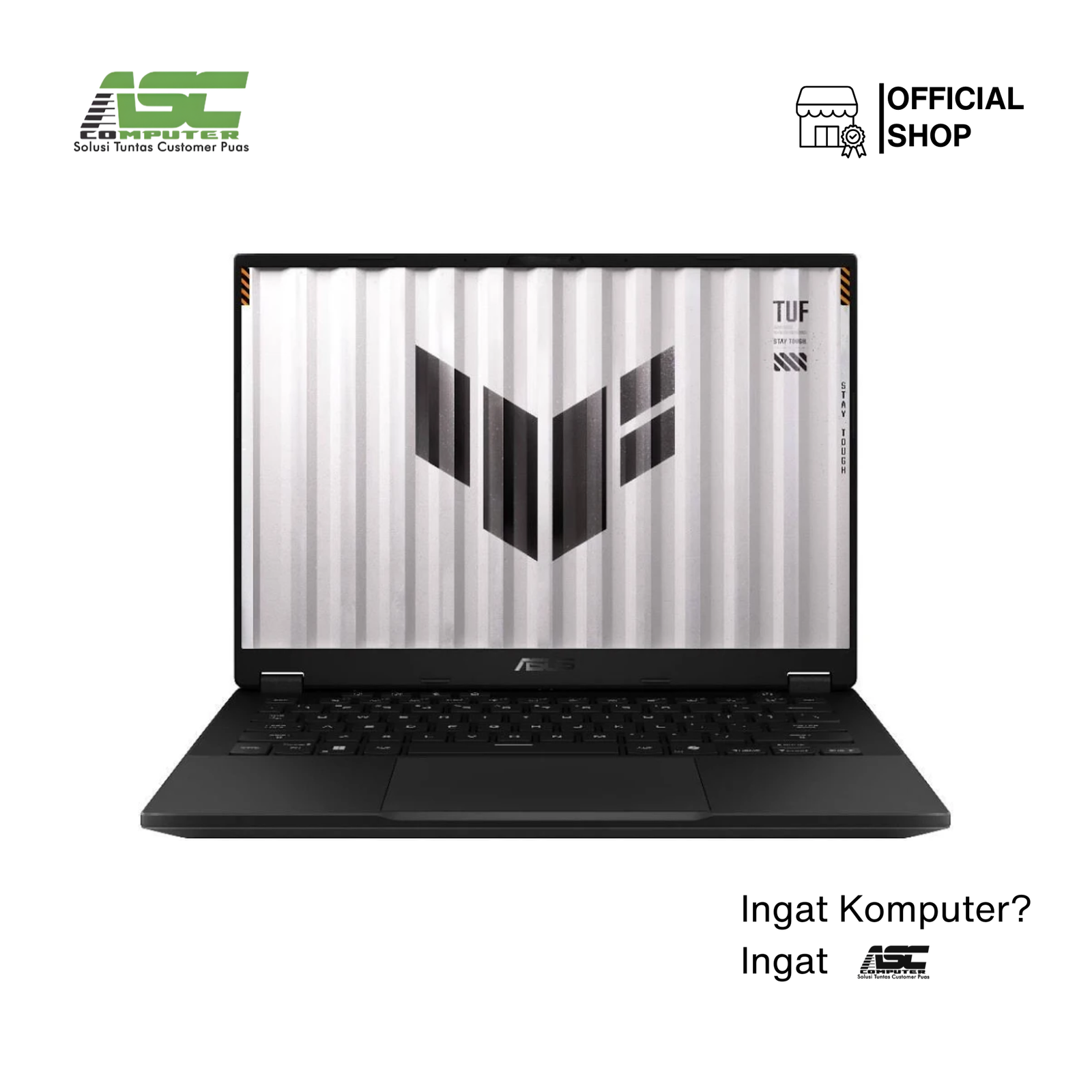 ASUS TUF Gaming A14 FA401UU-R745G7G-HM AMD Ryzen 7 8845HS 32GB 512GB SSD RTX4050 6GB 14.0 inch 2.5K 165Hz Win11 + OHS 2024 Jaeger Gray
