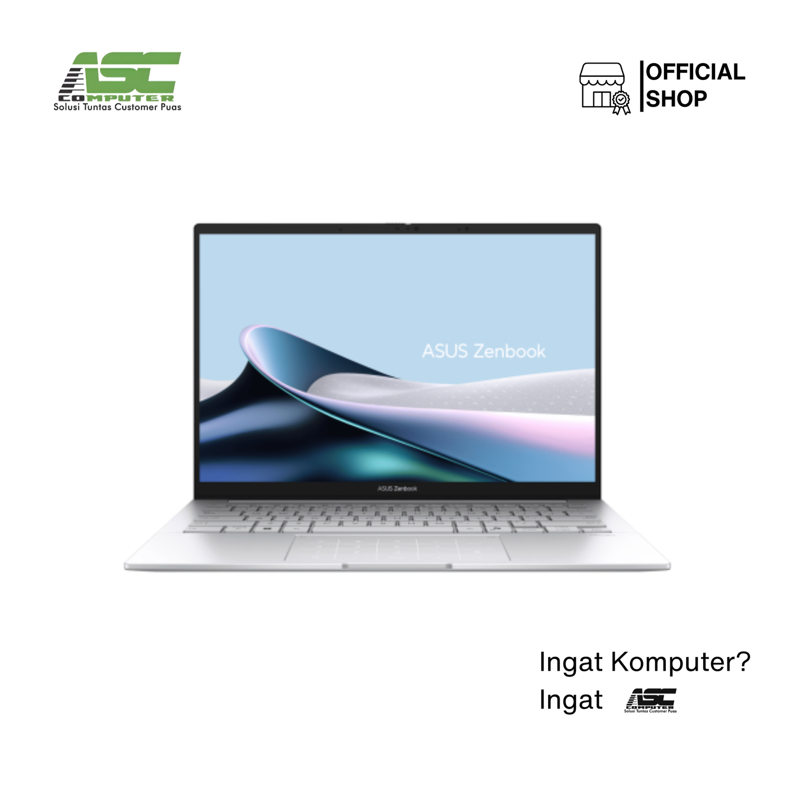 ASUS Zenbook 14 OLED UX3405CA-OLEDS9312TM Intel Core Ultra 9 285H 32GB 1TB SSD Intel Arc 14.0 inch WUXGA OLED Touch Screen Win11 + OHS 2024 Foggy Silver