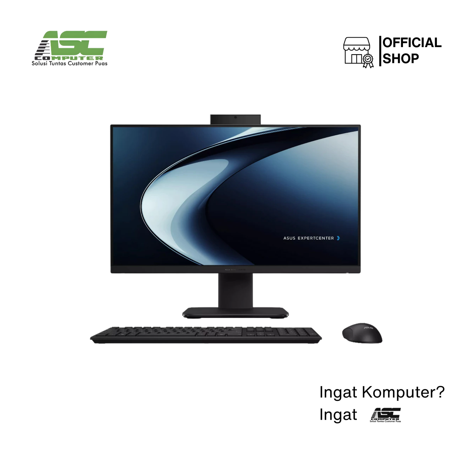 ASUS ExpertCenter AIO PG440VAK-BPC385W Intel Core i3-1315U 8GB DDR5 512GB SSD 23.8 inch FHD HAS Win11 Home Black (TKDN Edition)