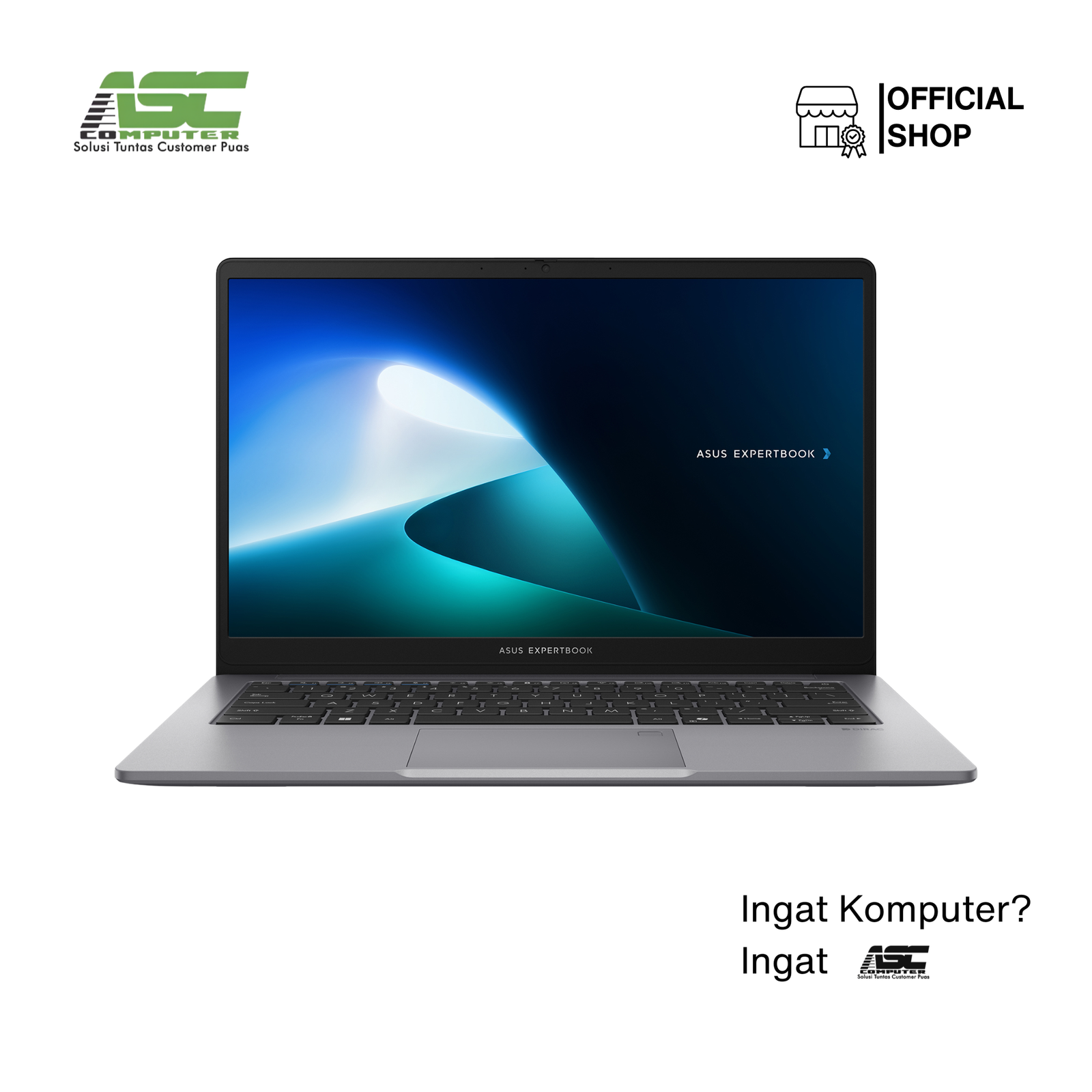 ASUS ExpertBook P1 P1403CVA-S63852WS Intel Core 3 100U 8GB DDR5 512GB SSD Intel UHD 14.0 inch FHD VIPS Win11 Home + OHS Grey