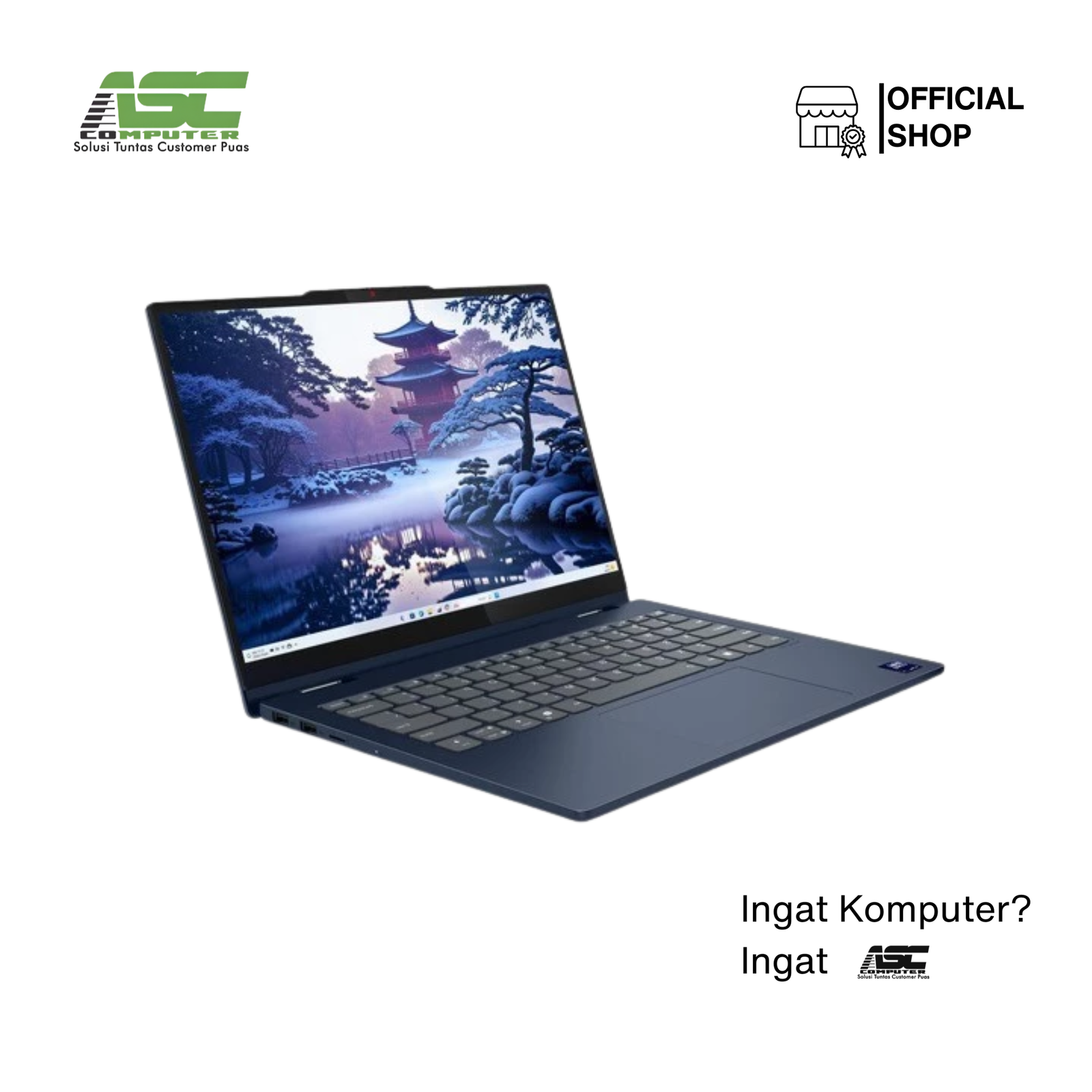 Lenovo IdeaPad 5 2in1 14IAL10-83KR0062ID Intel Core Ultra 7 225U 16GB LPDDR5x 512GB SSD Integrated Intel Graphics 14.0 inch WUXGA IPS Touchscreen Win11 Home + OHS 2024 Cosmic Blue