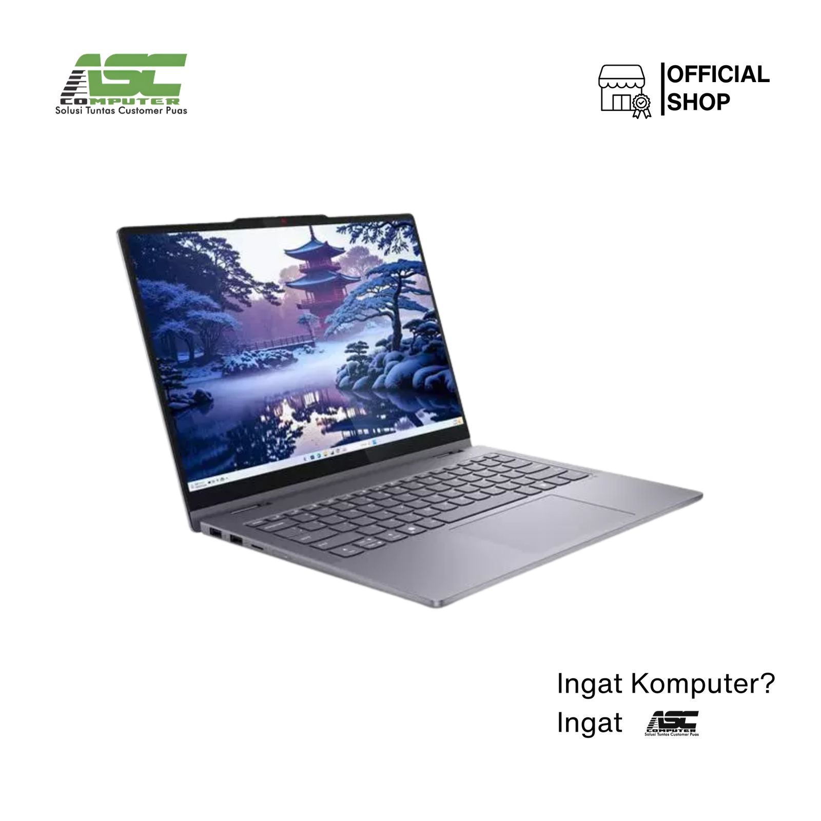 Lenovo IdeaPad 5 2in1 14IAL10-83KT0065ID AMD Ryzen AI 7 350 / 365 16GB LPDDR5x 512GB SSD Integrated AMD Radeon Graphics 14.0 inch WUXGA IPS Touchscreen Win11 Home + OHS 2024 Luna Grey
