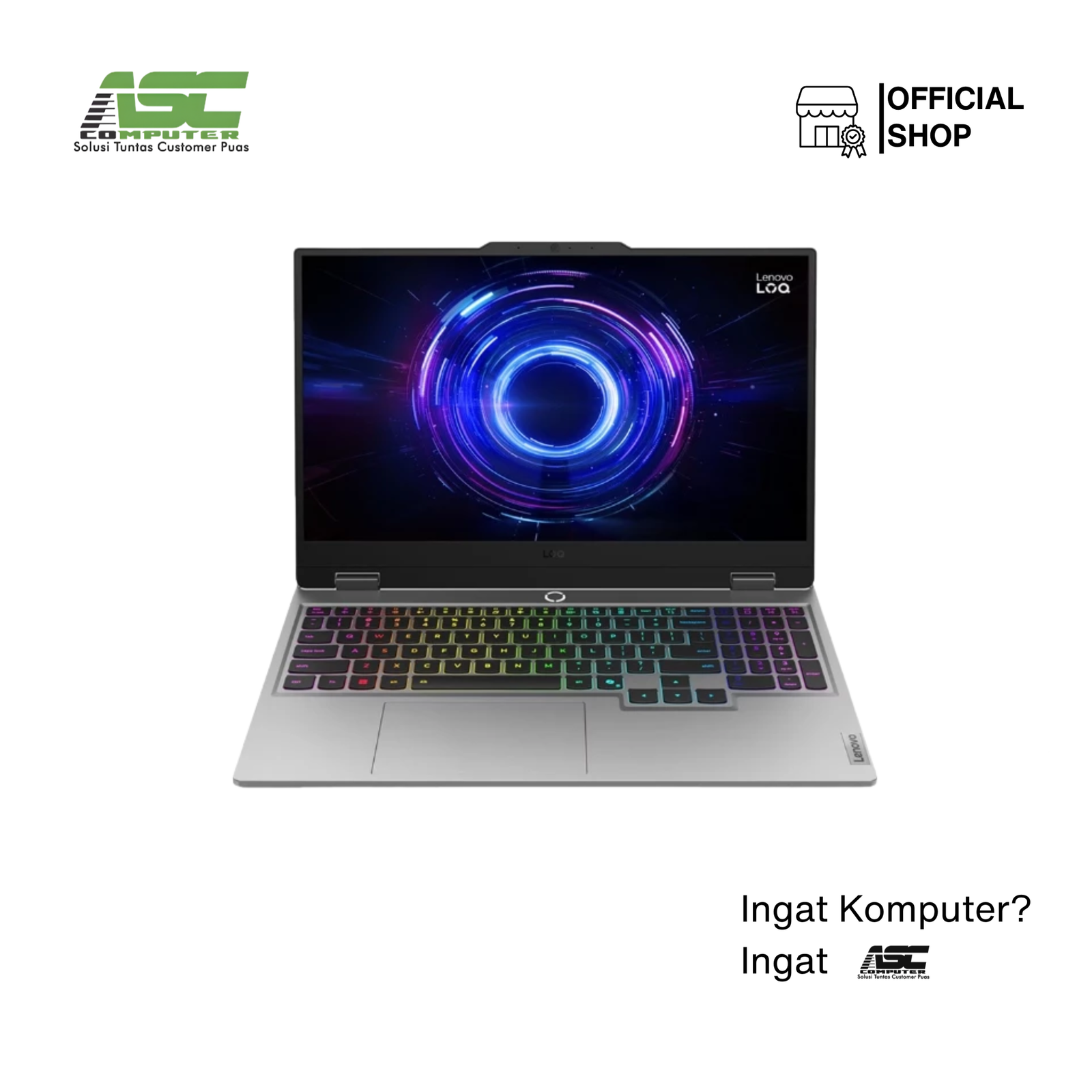 Lenovo LOQ 15IAX10-83JE0QCID Intel Core i5-13450HX 16GB DDR5 512GB SSD NVIDIA GeForce RTX 5050 8GB 15.6 inch FHD IPS 144Hz Win11 Home + OHS 2024 Luna Grey (2Y Premium Care + ADP)