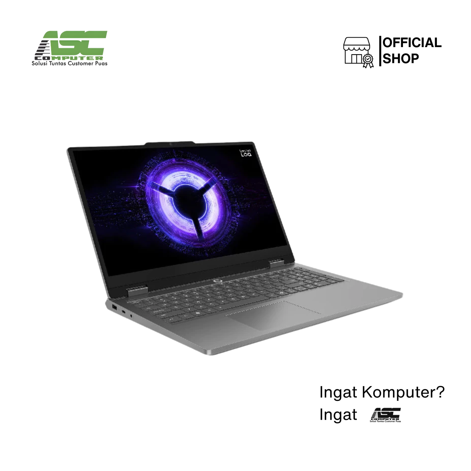 Lenovo LOQ 15IAX11-83SC003DID Intel Core i5-13450HX 16GB DDR5 512GB SSD NVIDIA GeForce RTX 5060 8GB 15.6 inch FHD IPS 144Hz Win11 Home + OHS 2024 Luna Grey (2Y Premium Care + ADP)