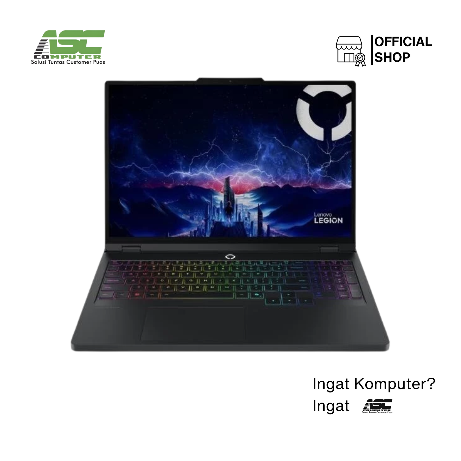 Lenovo Legion Pro 5 16IRX10-83F30035ID Intel Core Ultra 7 255HX 16GB DDR5 1TB SSD NVIDIA GeForce RTX 5060 8GB GDDR7 16.0 inch WQXGA OLED 240Hz Win11 Home + OHS 2024 Eclipse Black (3Y Legion Ultimate Support + ADP)