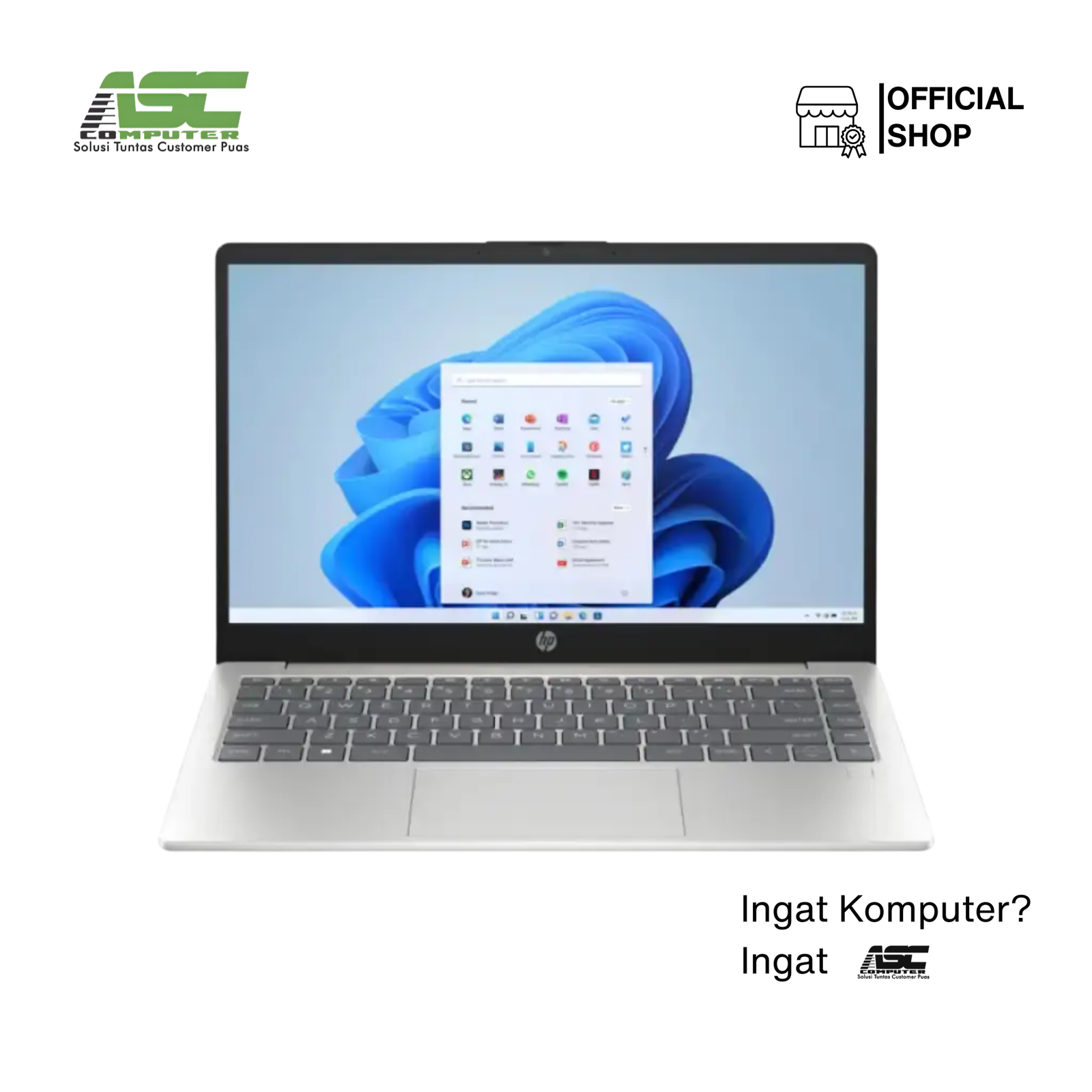 HP 14s-ep0321TU Intel Core i3-1315U 4GB DDR4 512GB SSD Integrated Intel UHD Graphics 14 inch FHD Win11 Home + OHS 2024 Natural Silver (2Y Warranty)