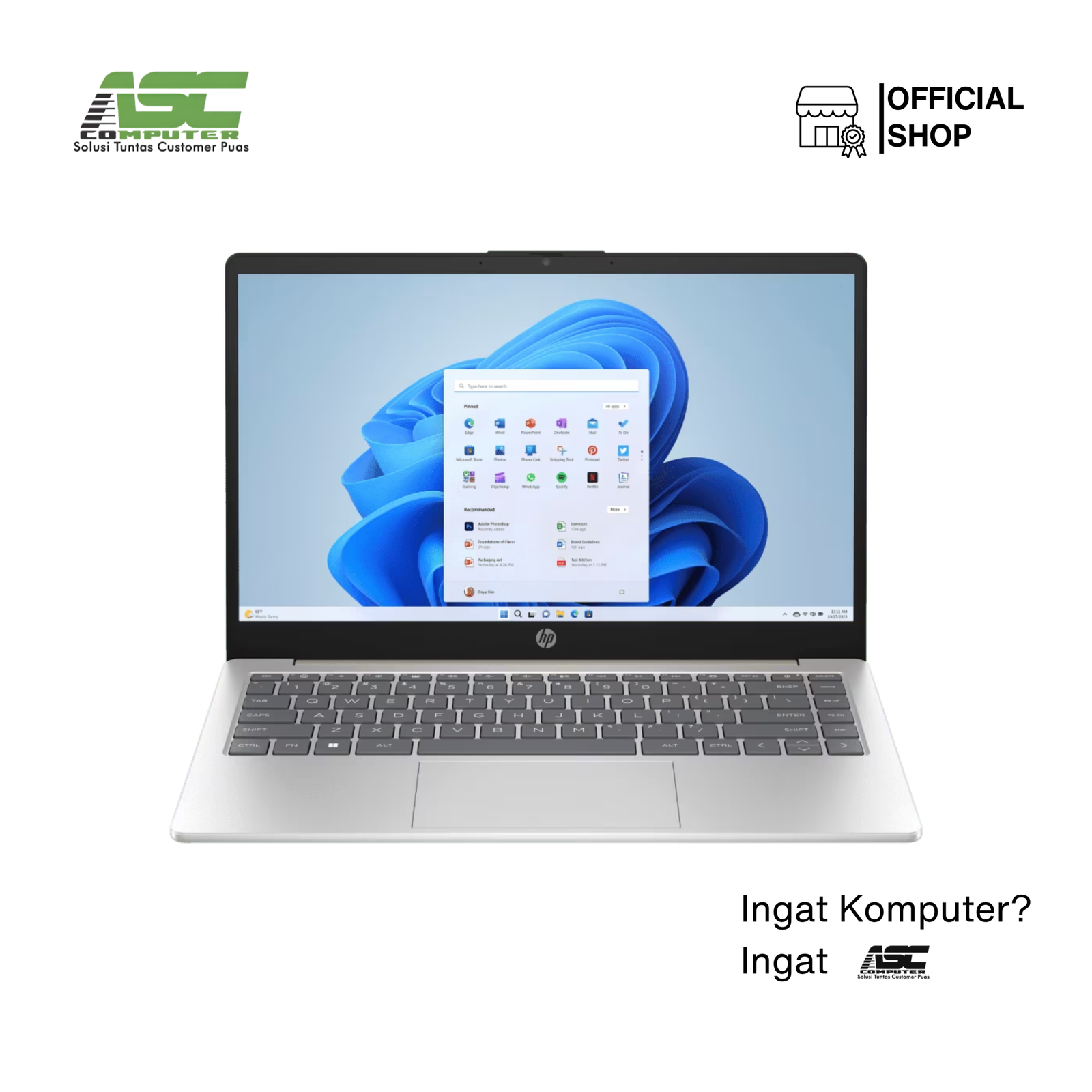 HP 14-em0731AU AMD Ryzen 7 7730U 16GB DDR4 512GB SSD AMD Radeon Graphics 14 inch FHD Win11 Home + OHS 2024 + M365 Basic Gold (2Y Warranty)