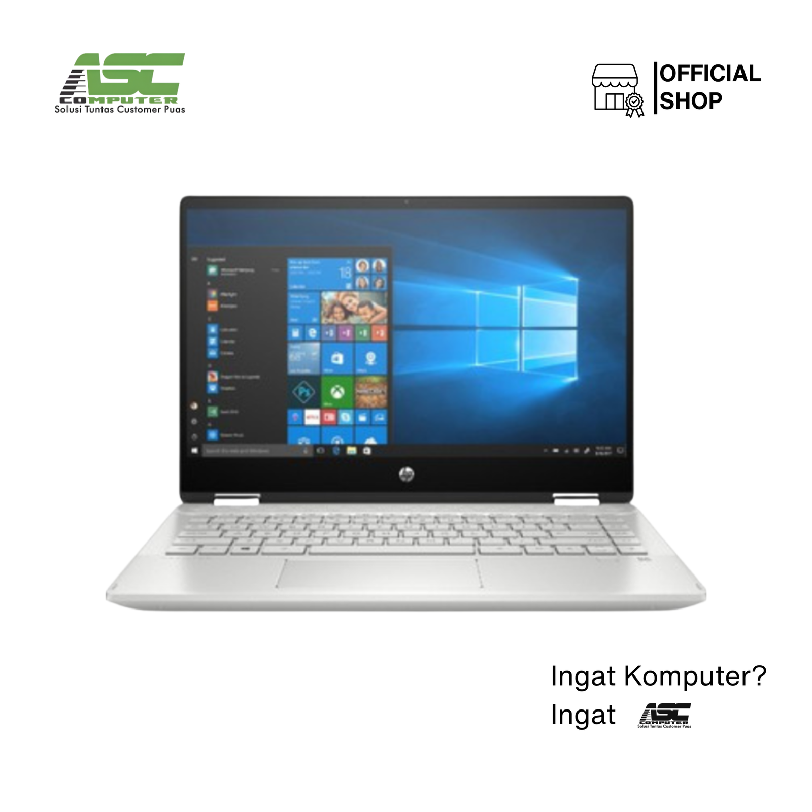 HP Pavilion x360 14-ek2123TU Intel Core 3 100U 8GB LPDDR5 512GB SSD Integrated Intel Graphics 14 inch FHD IPS Touchscreen Backlit Win11 Home + OHS Silver (2Y Warranty)