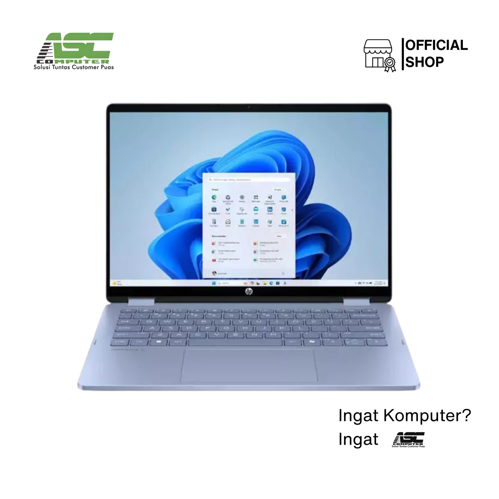 HP OmniBook 5 14-fp0776TU Intel Core 7 150U 16GB LPDDR5 512GB SSD Integrated Intel Graphics 14 inch FHD IPS Touchscreen Win11 Home + OHS 2024 + M365 Basic Atmospheric Blue (2Y Warranty)