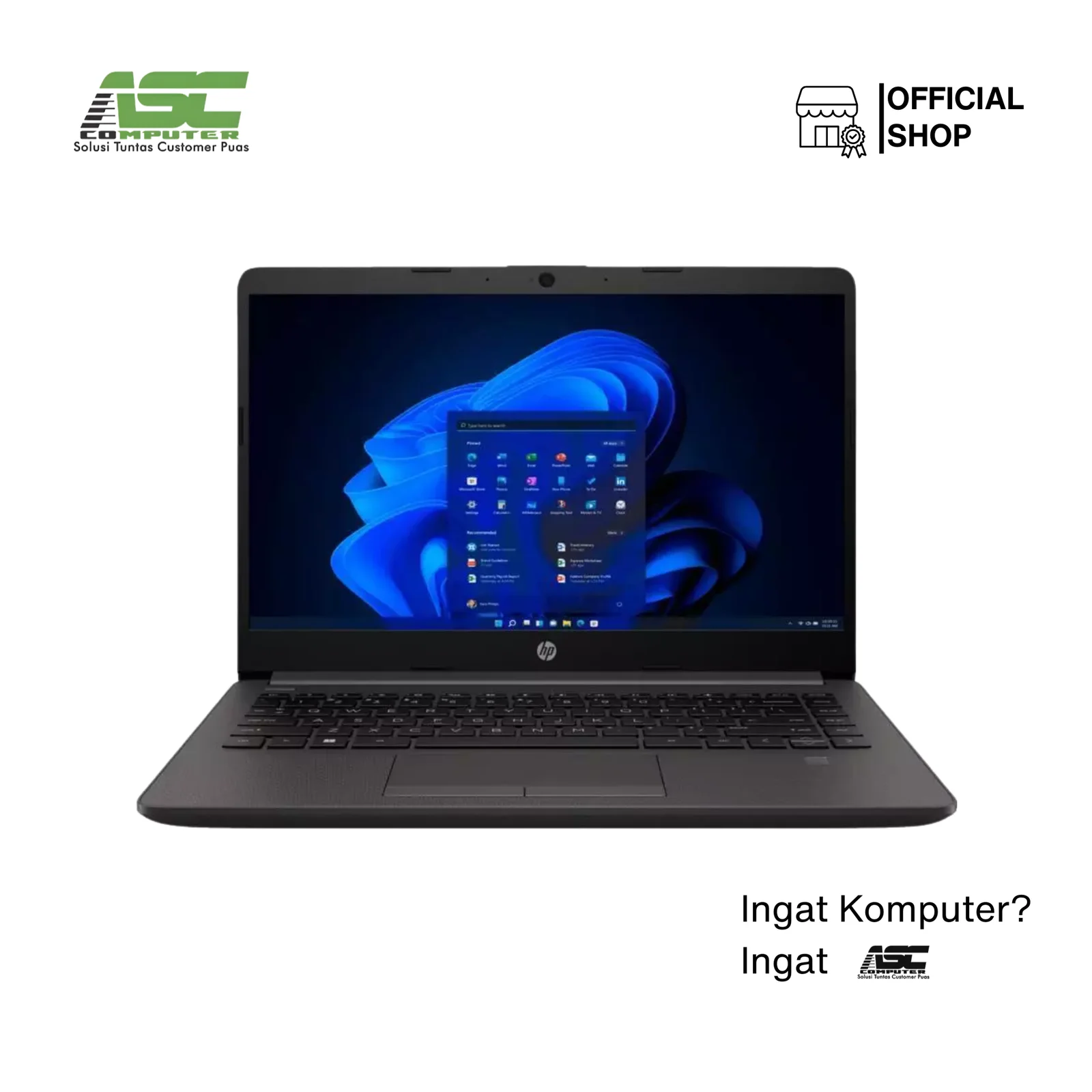 HP 240R G9 TKDN – B98GZPC Intel Core 5 120U 8GB DDR4 512GB SSD Integrated Intel Graphics 14 inch FHD Fingerprint Win11 Home + OHS 2024 Dark Ash Silver (1Y Warranty)