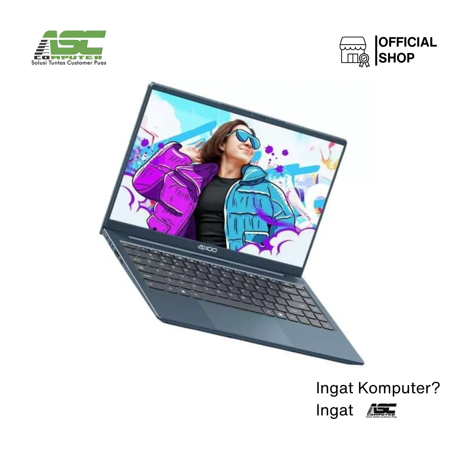 Axioo Hype 3 (G11) Laptop Intel Core i3-1125G4 8GB RAM 256GB SSD Integrated Intel UHD Graphics 14 inch FHD IPS Win11 Pro Blue Bundled Bag (1Y Warranty)