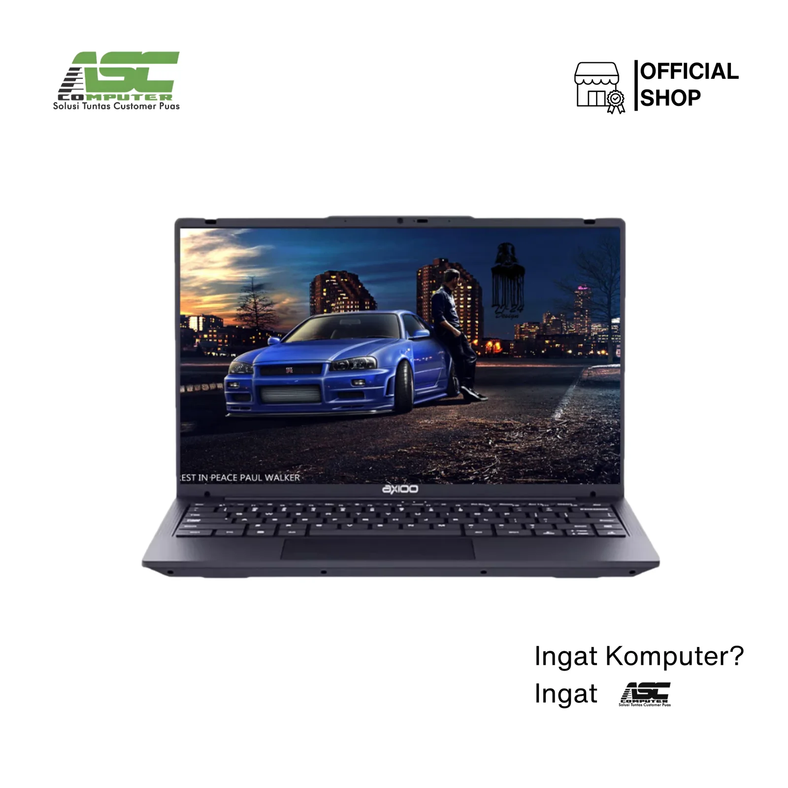 Axioo Hype 5 (G12) Laptop Intel Core i5-1235U 16GB RAM 512GB SSD Integrated Intel Iris Xe Graphics 14 inch FHD IPS DOS Black (1Y Warranty)