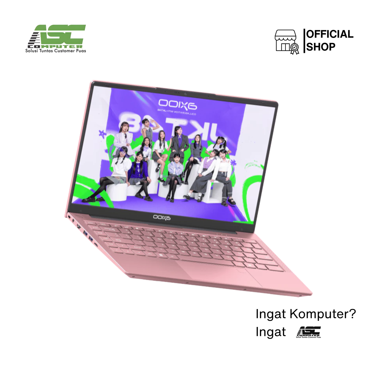 Axioo Hype 5 X3 Lollipop Edition Laptop AMD Ryzen 5 3500U 8GB RAM 256GB SSD AMD Radeon Vega 8 Graphics 14 inch FHD IPS Win11 Pink (1Y Warranty)
