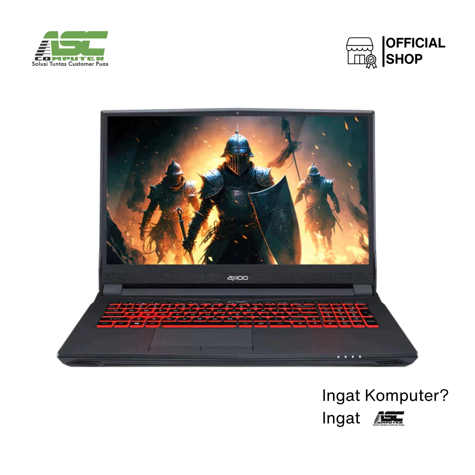 Axioo Pongo 725 V2 Gaming Laptop Intel Core i7-13620H 16GB RAM 512GB SSD NVIDIA GeForce RTX 2050 4GB 15.6 inch FHD 144Hz Win11 Pro Black (3Y Warranty)