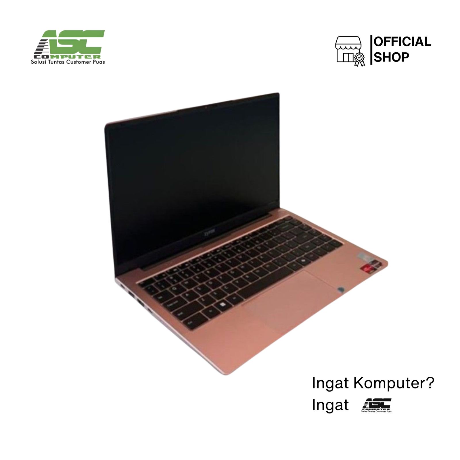 Zyrex D-Tech Laptop AMD Ryzen 5 3500U 8GB RAM 256GB SSD AMD Radeon Vega 8 Graphics 14 inch HD Win11 Rose Gold (1Y Warranty)