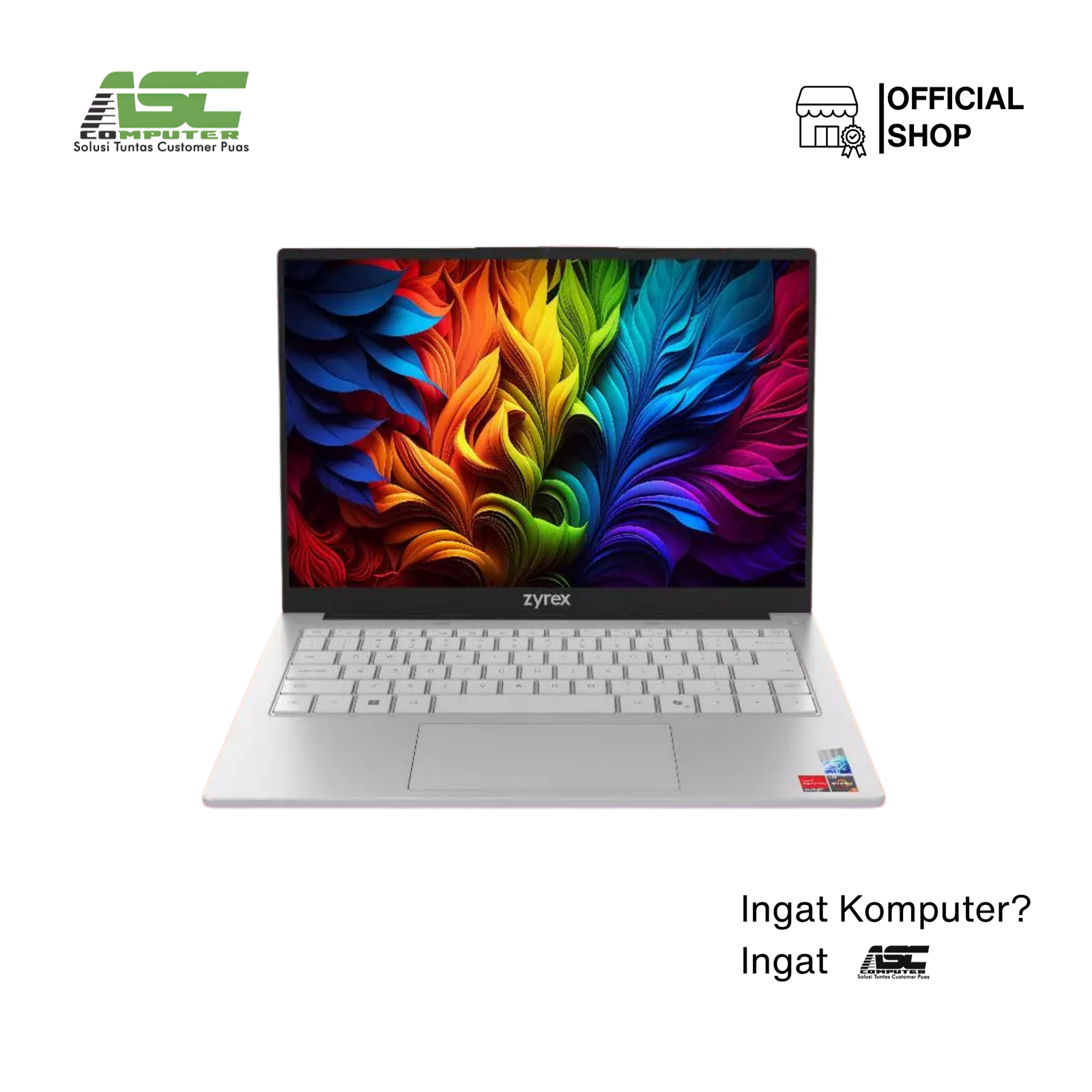 Zyrex D-Tech Pro V2 Laptop AMD Ryzen 5 6600H 16GB RAM 512GB SSD AMD Radeon 660M Graphics 14 inch FHD Win11 Grey Copilot (1Y Warranty)