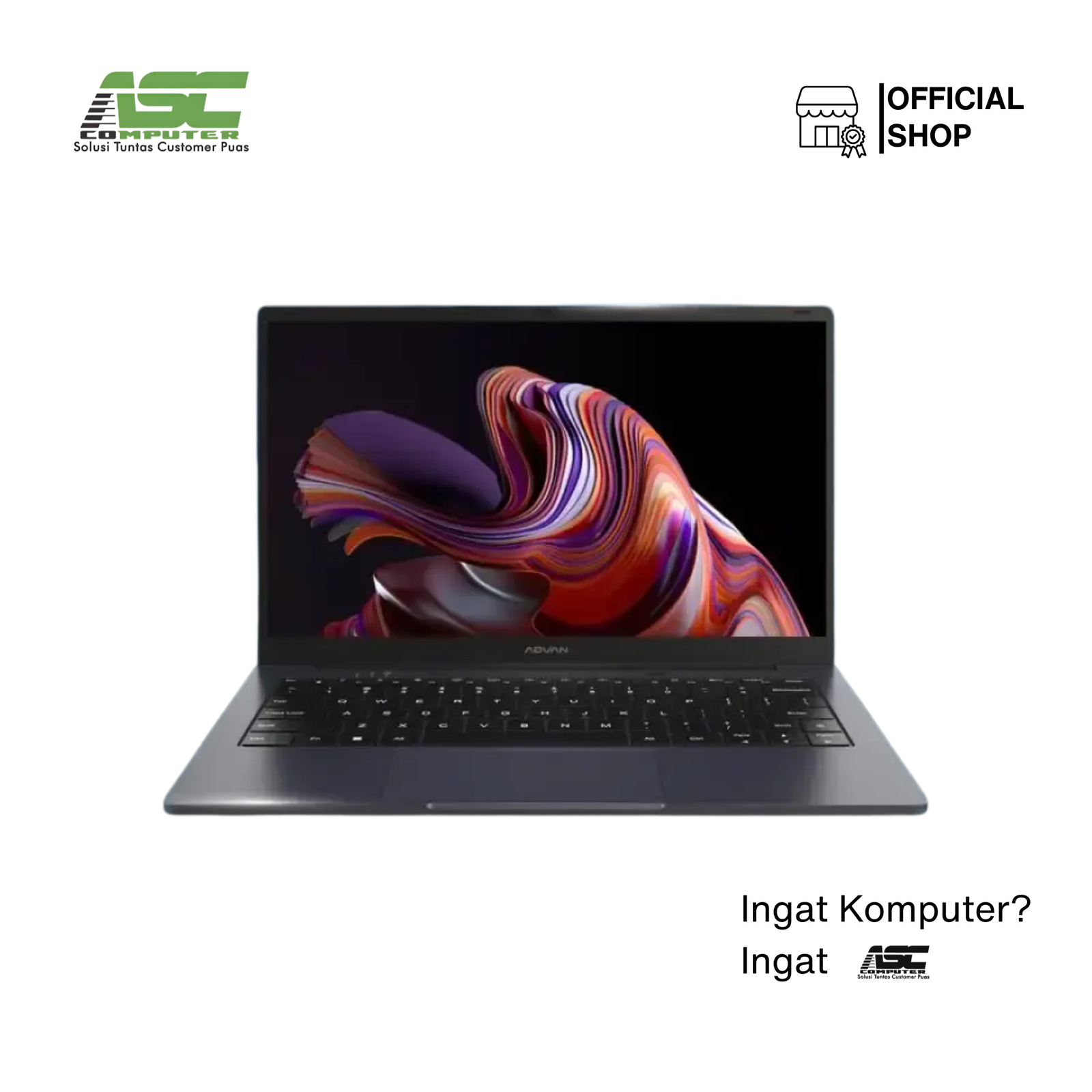 Advan T-Book Laptop Intel N100 4GB RAM 128GB eMMC Intel UHD Graphics 14 inch HD Win11 Grey Bundled Bag (1Y Warranty)