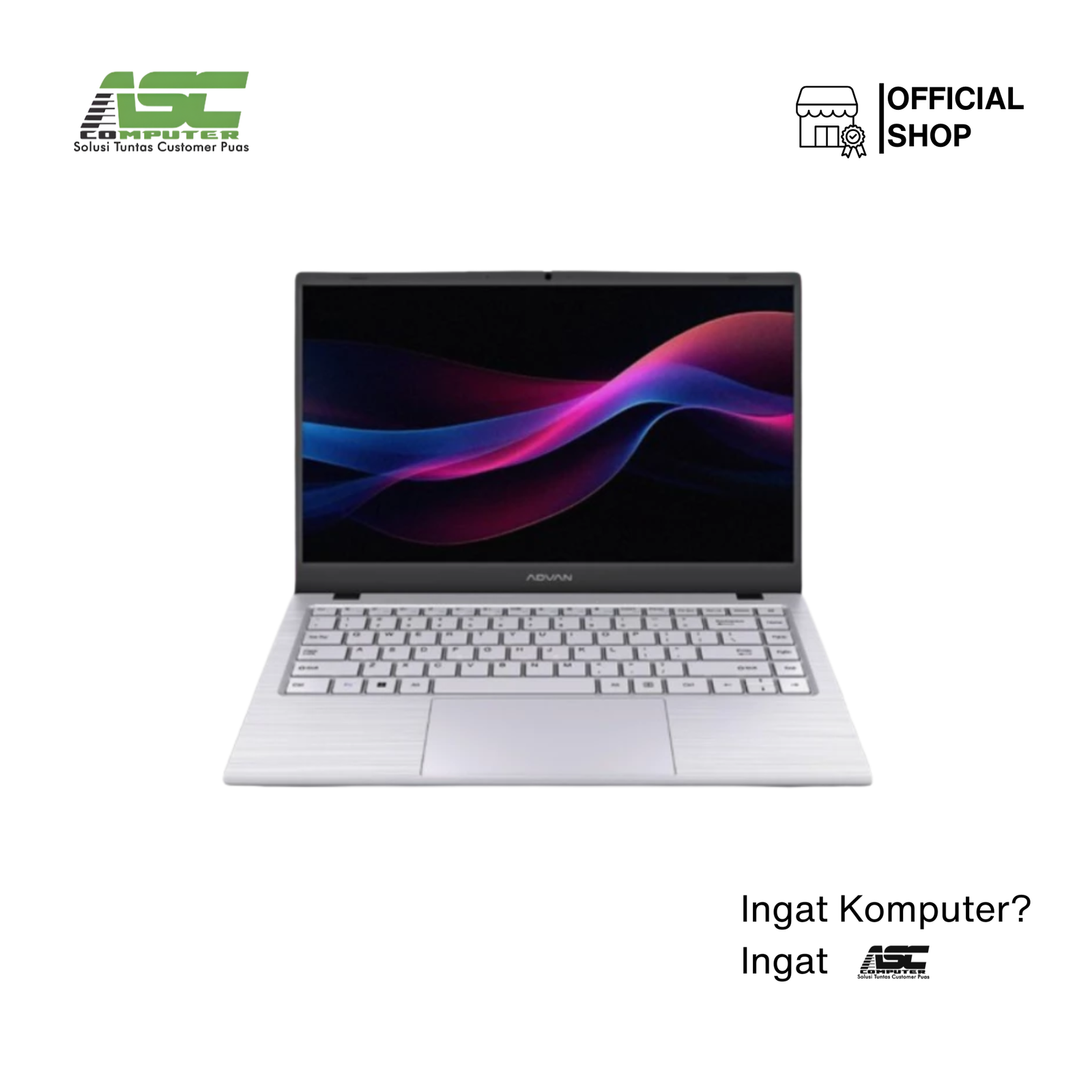 Advan Soulmate X2 Laptop AMD Athlon Silver 3020e 8GB RAM 128GB SSD AMD Radeon Graphics 14 inch FHD Win11 White (1Y Warranty)