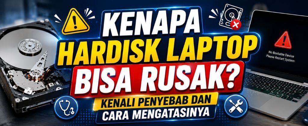 Kenapa Hardisk Laptop Bisa Rusak? Kenali Penyebab dan Cara Mengatasinya