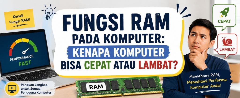 Fungsi RAM pada Komputer: Kenapa Komputer Bisa Cepat atau Lambat?