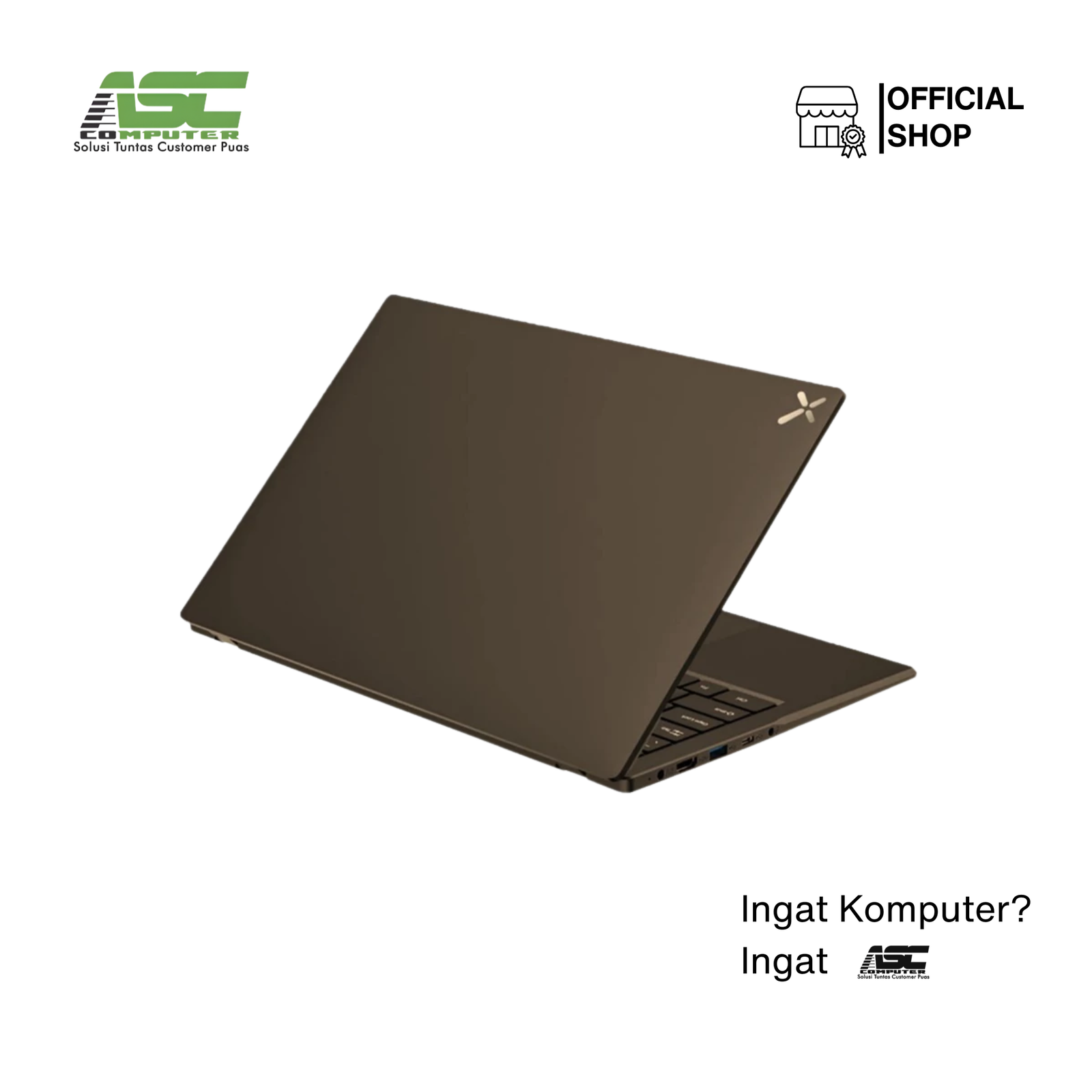 Axioo Hype 10 Laptop Intel Celeron N4020 8GB RAM 256GB SSD Integrated Intel UHD Graphics 600 14 inch HD DOS Brown (1Y Warranty)