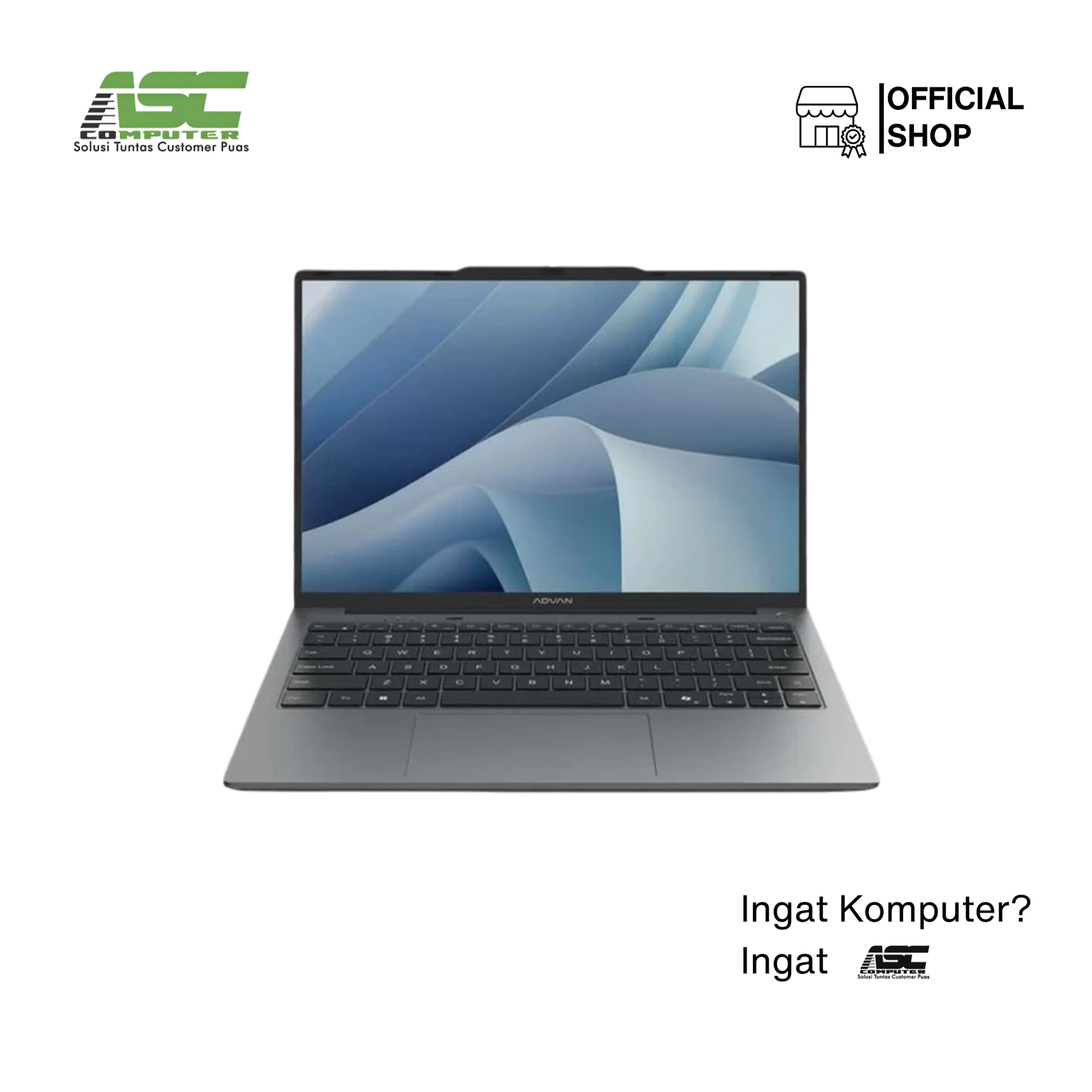 Advan Workmate R5 Laptop AMD Ryzen 5 3500U 8GB RAM 256GB SSD AMD Radeon Vega 8 Graphics 14 inch FHD IPS Win11 Grey Bundled Bag (1Y Warranty)