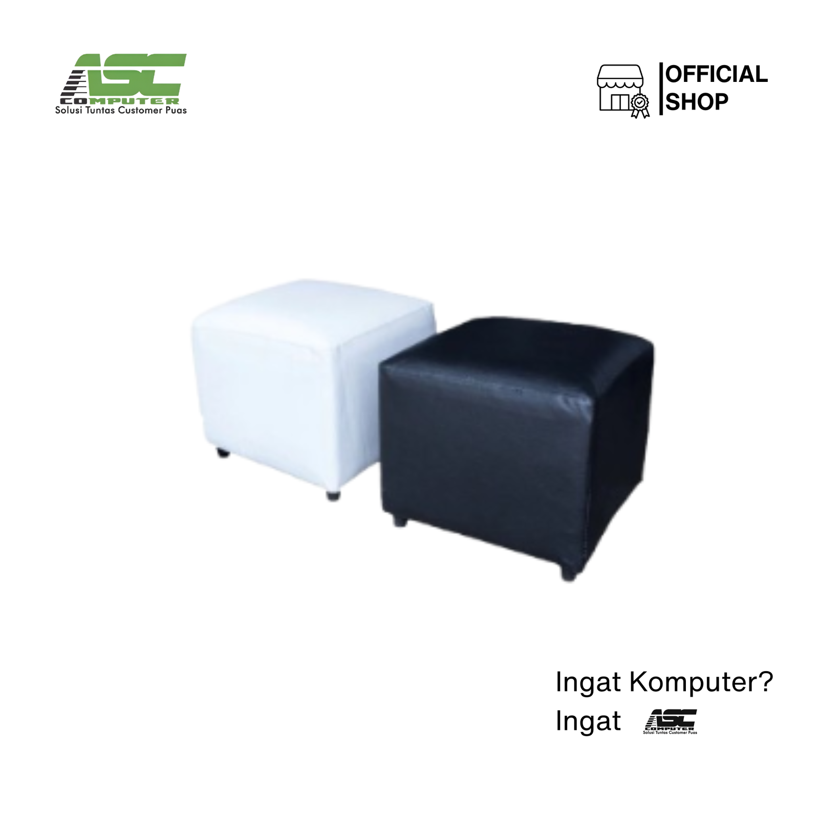 Stool Puff Canova 50 x 50 cm – Kursi Ottoman Minimalis Modern