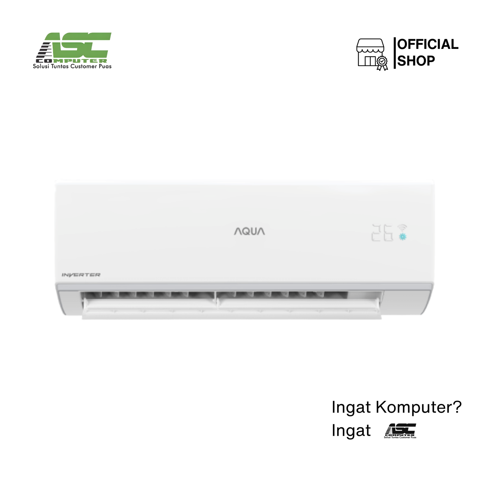 AC Split AQUA 1/2 PK Inverter UV Cool Smart AQA-KCR5VRAL (With UVC Sterilization)