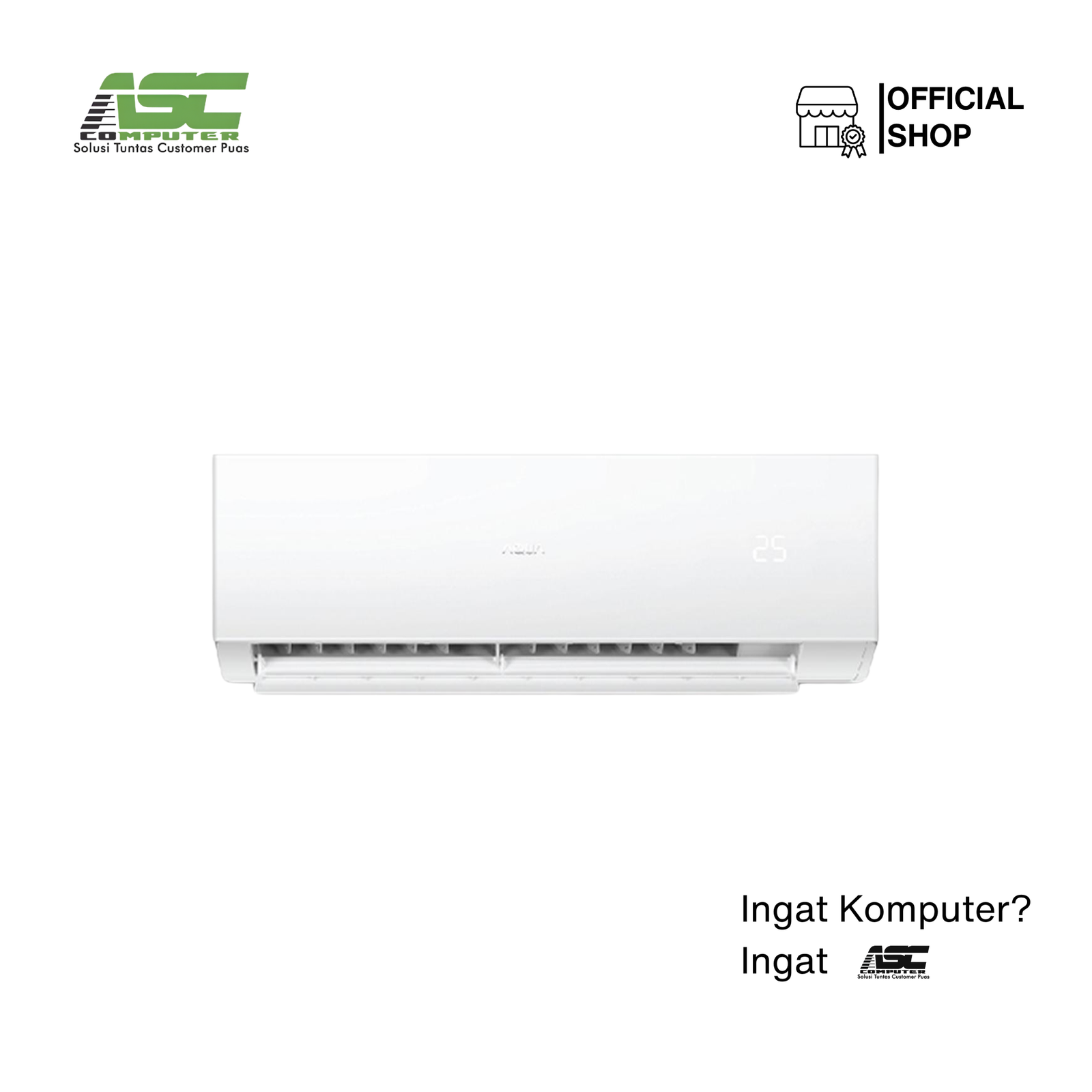 AC Split AQUA Standard 2 PK AQA-KCR18FQAL3 Turbo Cool (Triple Air Flow & Wide Voltage)