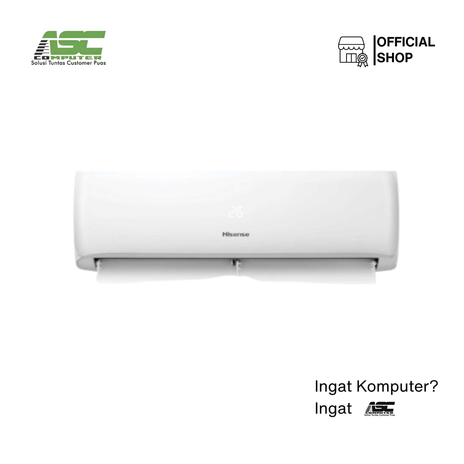AC Split Hisense Standard 2 PK AN18CDG-ID Fast Cooling (Self Cleaning & Gold Fin)