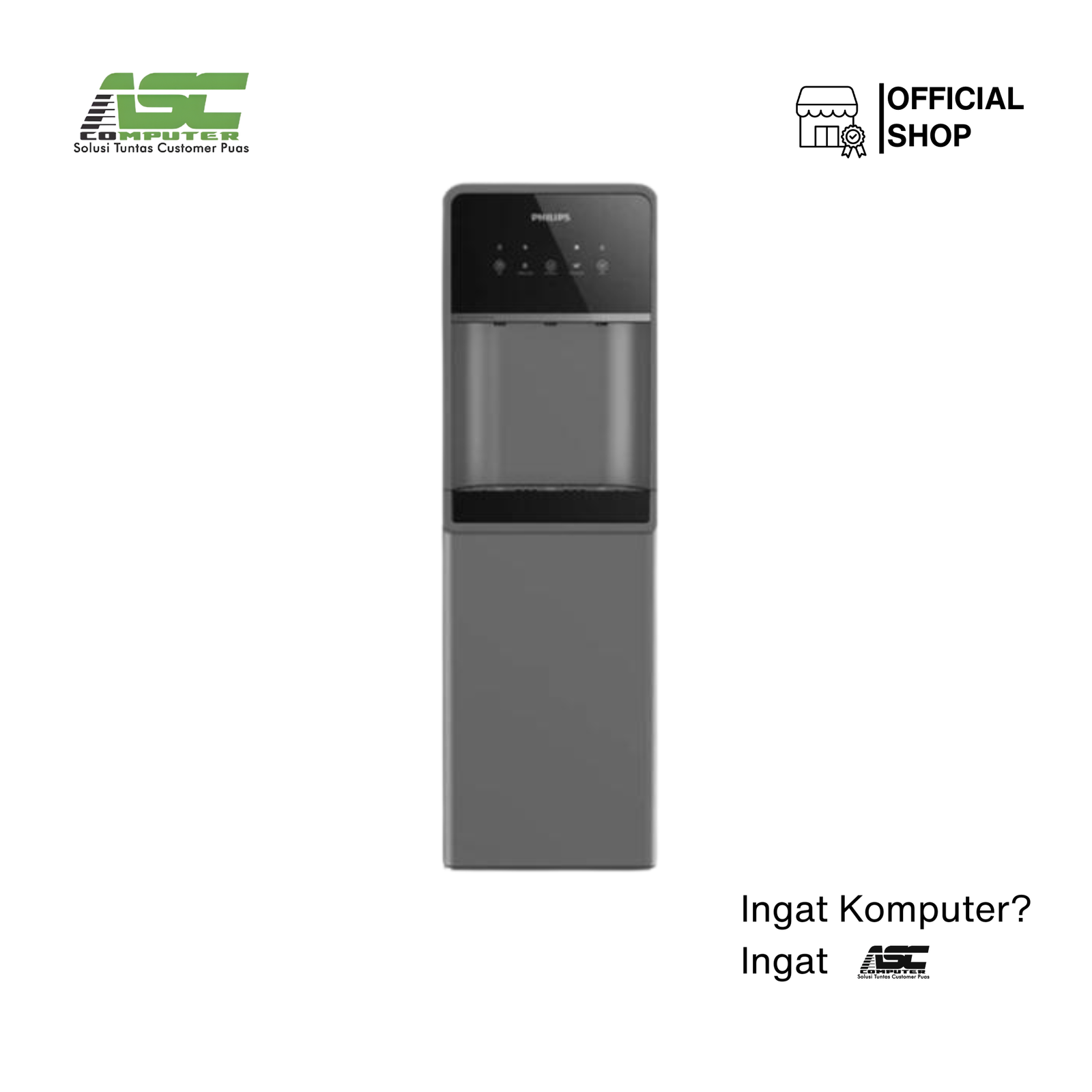 Dispenser Air Galon Bawah Philips ADD4981GYAC/70 Touch Screen (Filter Micro X-Clean Anti-BPA & Mikroplastik)