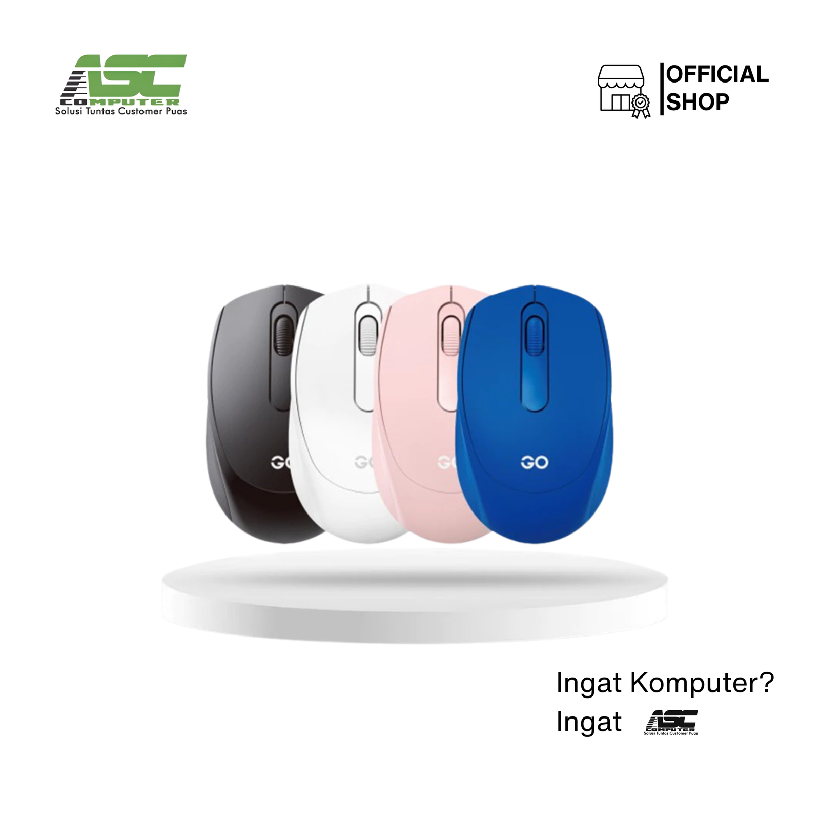 Mouse Wireless Fantech GO W603 2.4GHz 1600 DPI (Ergonomic Office Mouse)