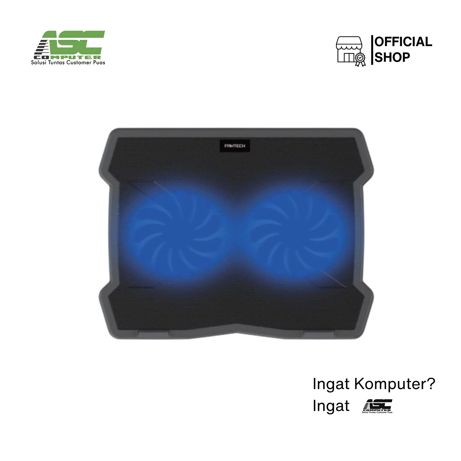 Cooling Pad Laptop Fantech NC11 Dual Fan Notebook Cooler