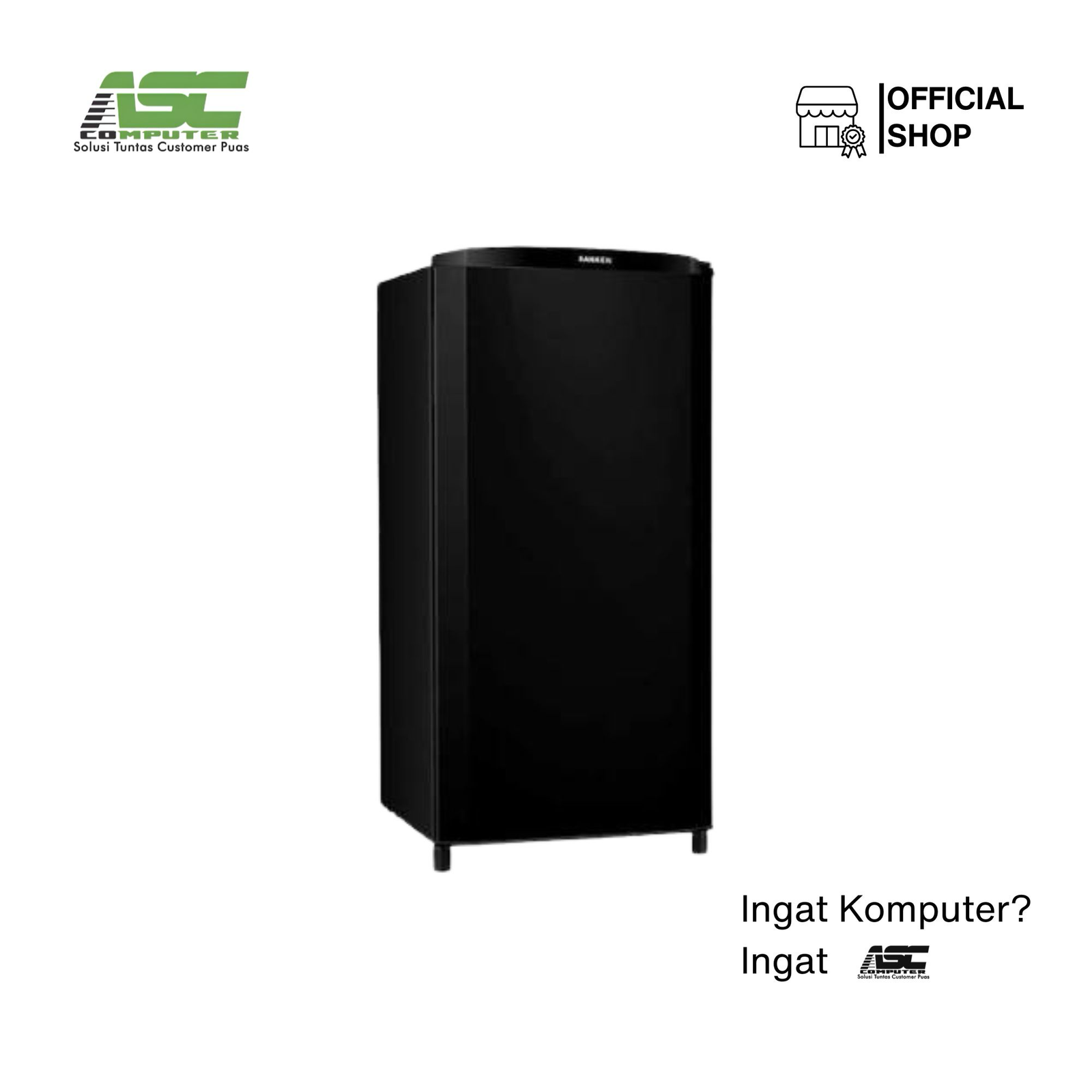 Sanken Kulkas 1 Pintu SK-V165PA-BB 160 Liter