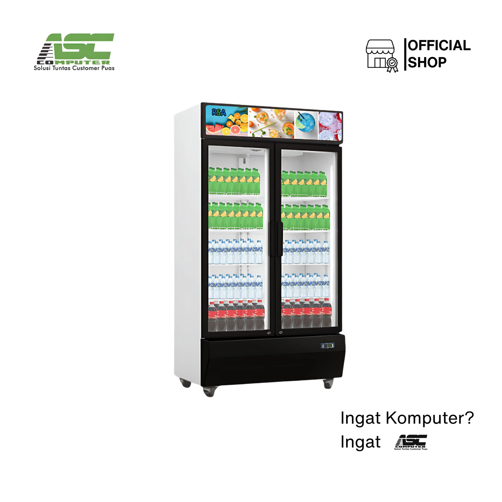 Showcase Cooler 2 Pintu RSA TOPAZ-750IC