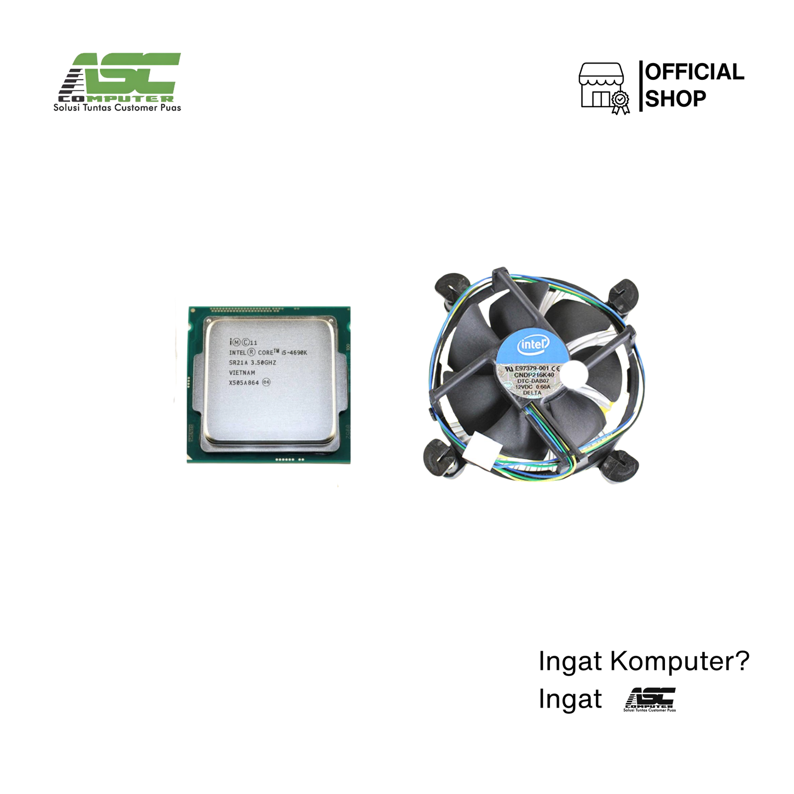 Prosesor Intel Core i5-4690 Tray + Fan HSF Intel Socket LGA 1150