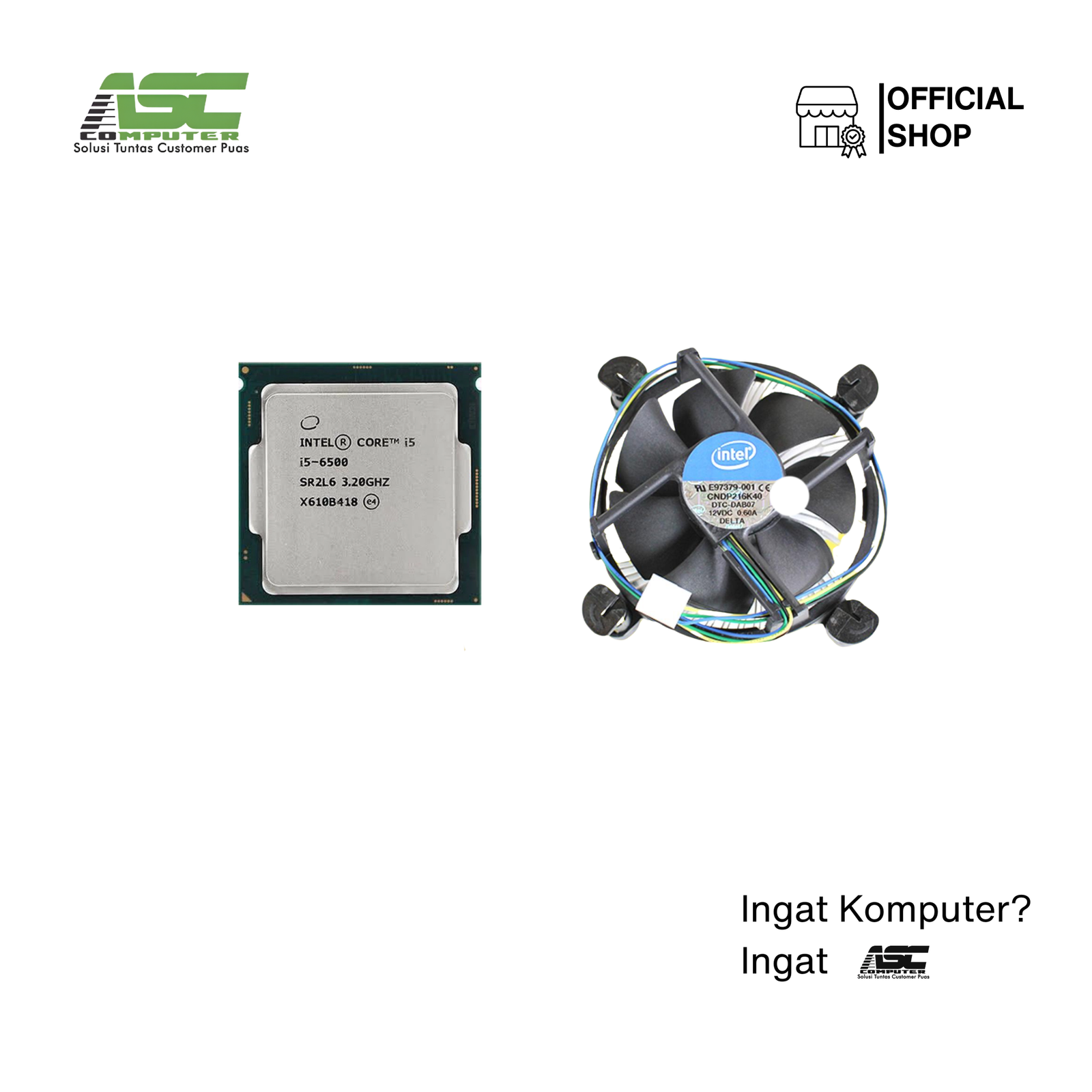 Prosesor Intel Core i5-6500 Tray + Fan HSF Intel Socket LGA 1151