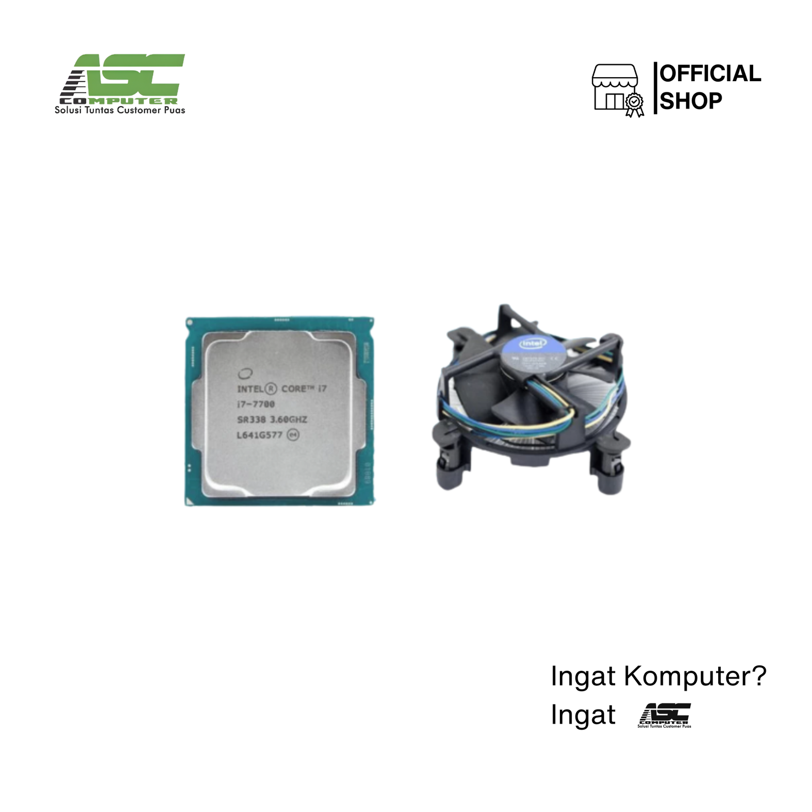 Prosesor Intel Core i7-7700 Tray + Fan HSF Intel Socket LGA 1151 Gen 7